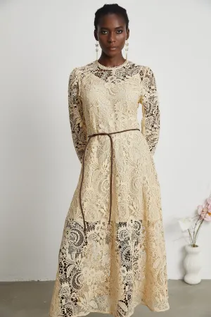 Cynthia lace midi dress Gloria Lanvin