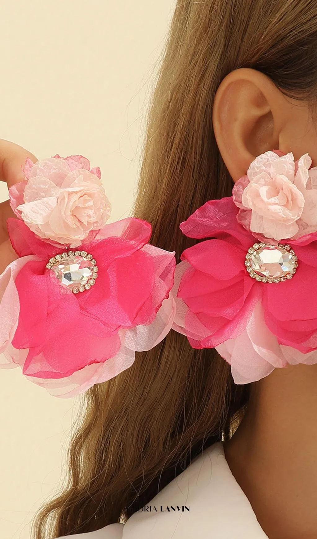 Cyrene Flower Earrings Gloria Lanvin