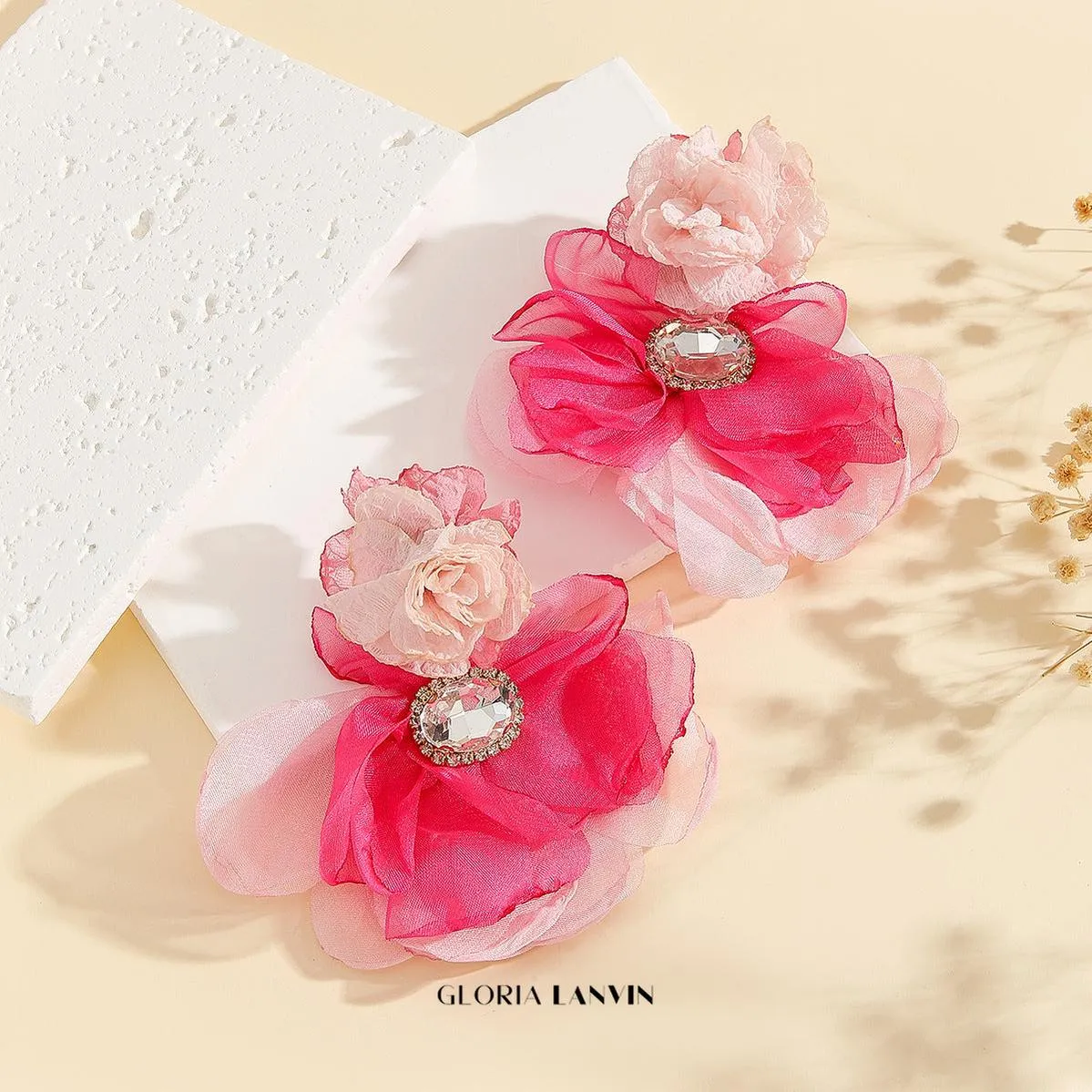 Cyrene Flower Earrings Gloria Lanvin