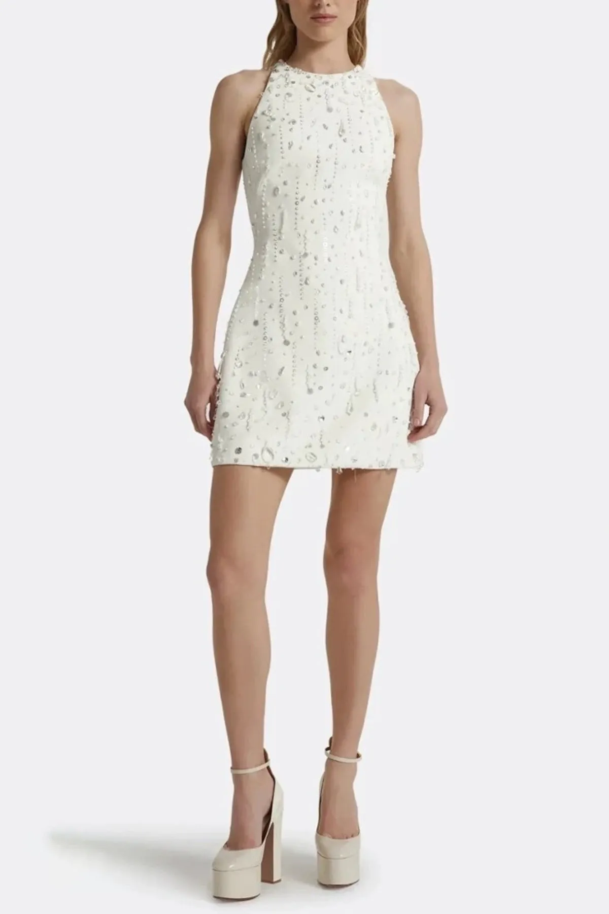 Dallan Beaded Embellished Mini Dress Gloria Lanvin