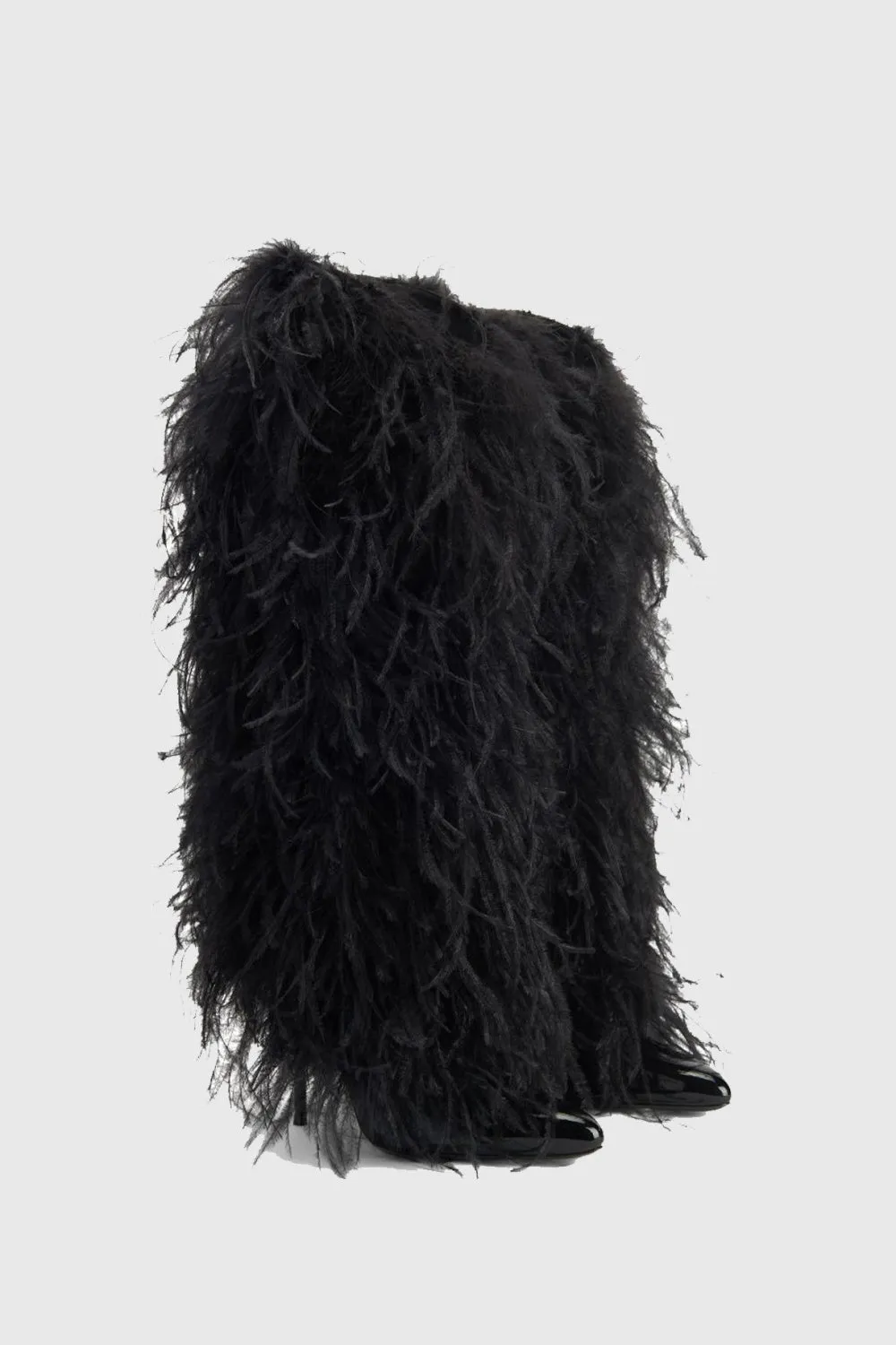 Danica Feather Knee-high Boots - Black Gloria Lanvin