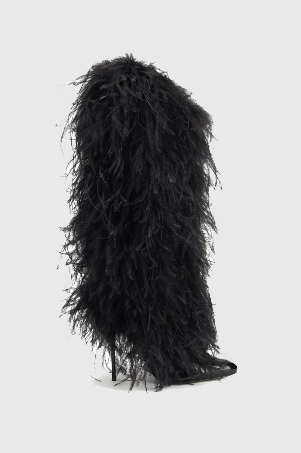 Danica Feather Knee-high Boots - Black Gloria Lanvin