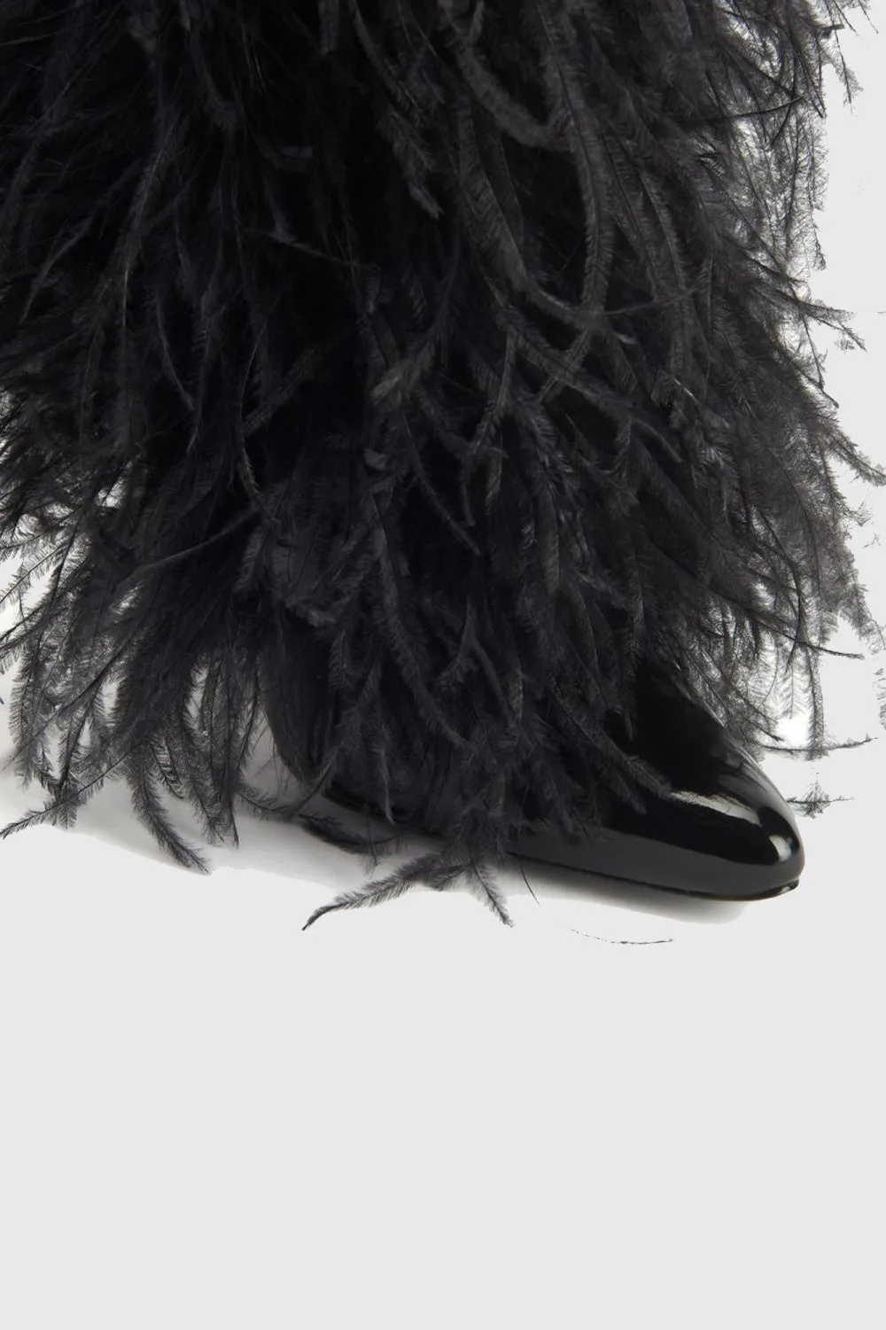 Danica Feather Knee-high Boots - Black Gloria Lanvin