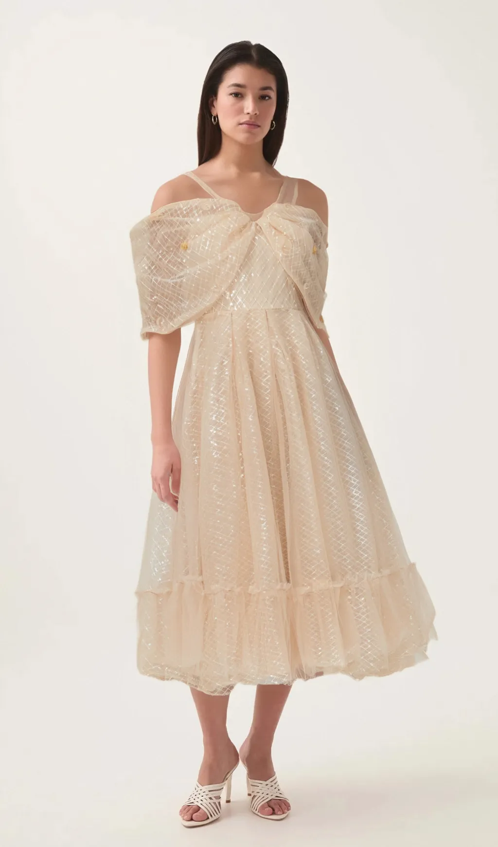 Danielle sequined tulle midi dress Gloria Lanvin