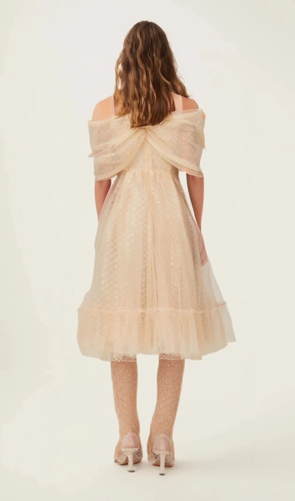 Danielle sequined tulle midi dress Gloria Lanvin