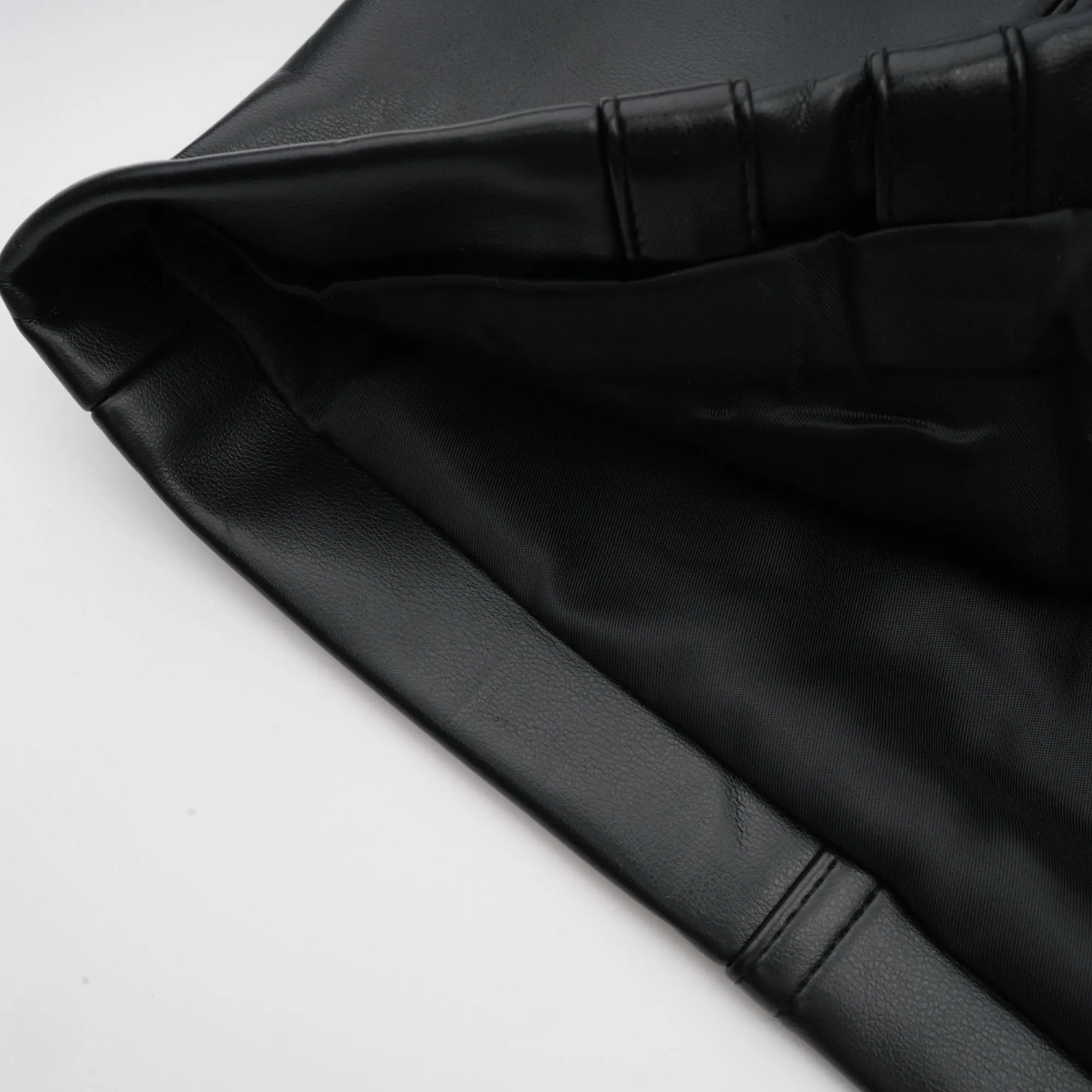 Daphn eyelet-embellished leather jacket & skirt matching set Gloria Lanvin