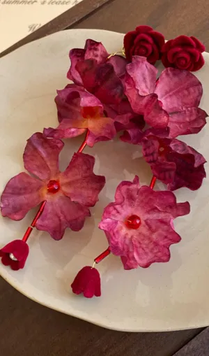 Debbie Flower Earrings Gloria Lanvin