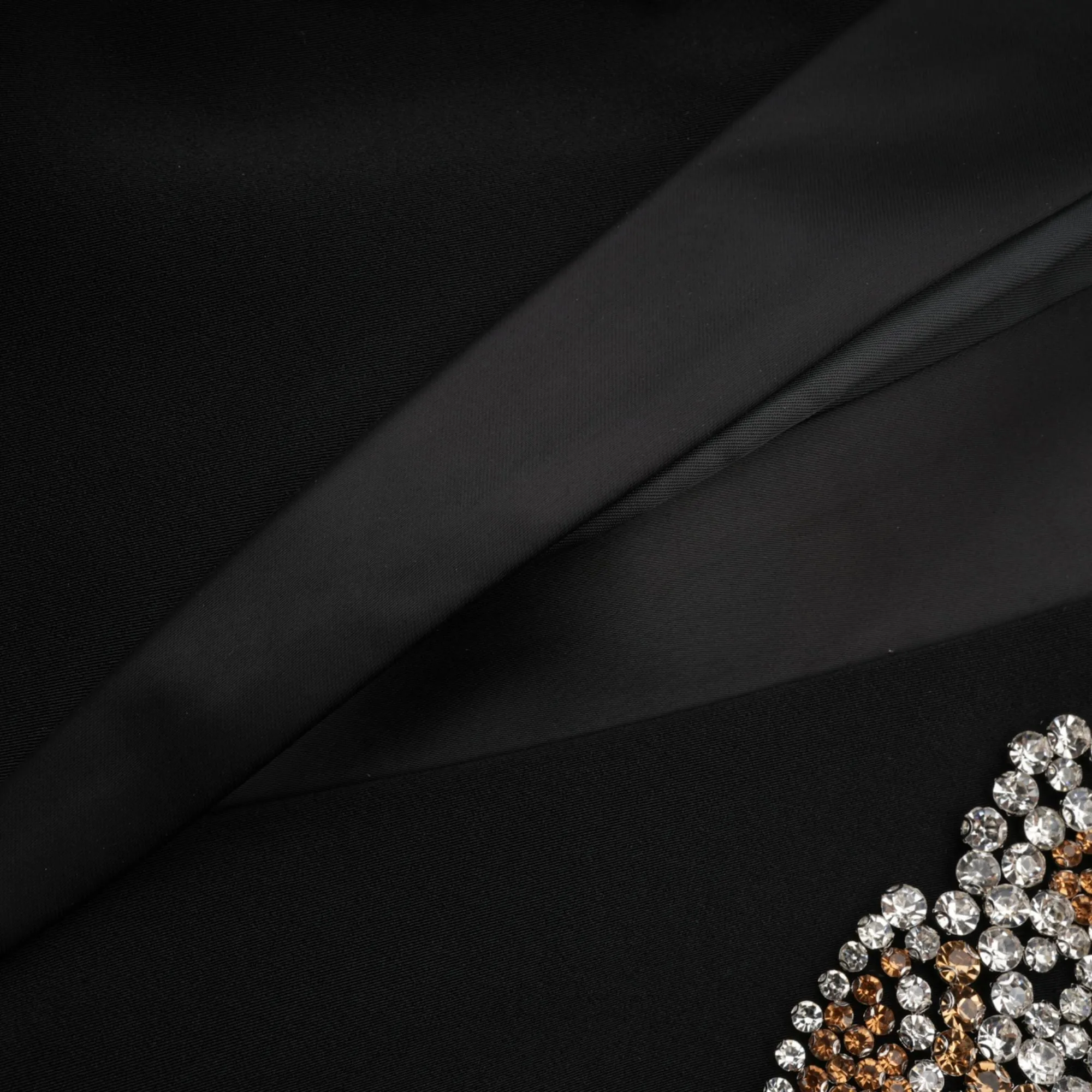 Delphine black embellished jacket & trousers matching set Gloria Lanvin