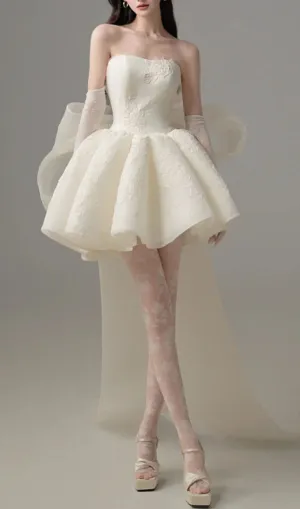 Dervla Strapless Bow Mini Dress Gloria Lanvin