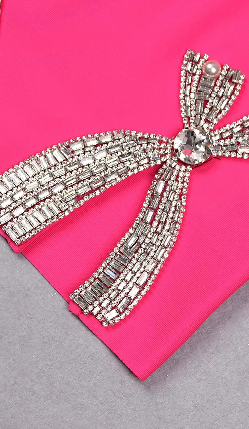 DIAMOND BANDAGE SPAGHETTI STRAP MINI DRESS IN PINK Gloria Lanvin