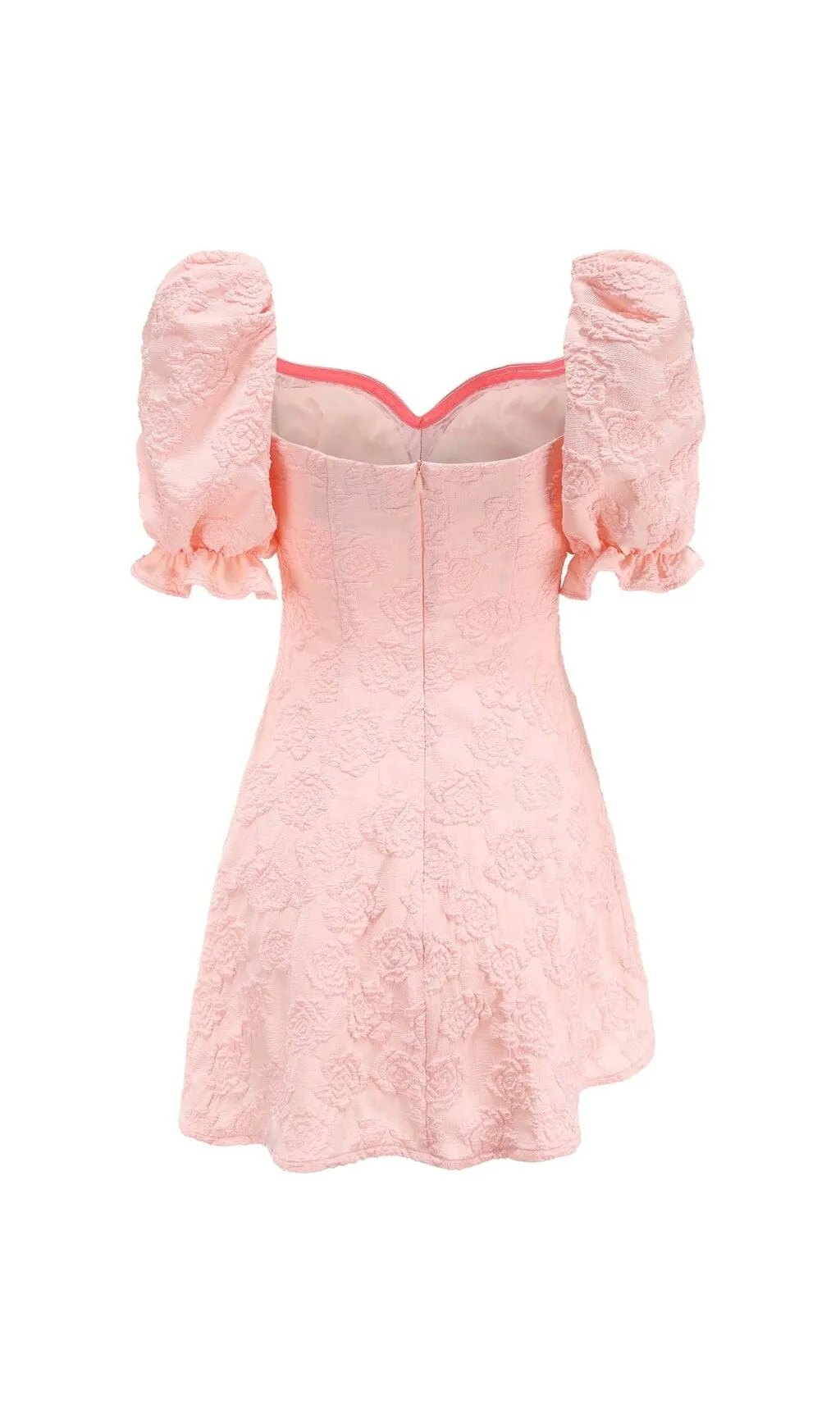 DIAMOND FLORAL BACKLESS MINI DRESS IN PINK Gloria Lanvin