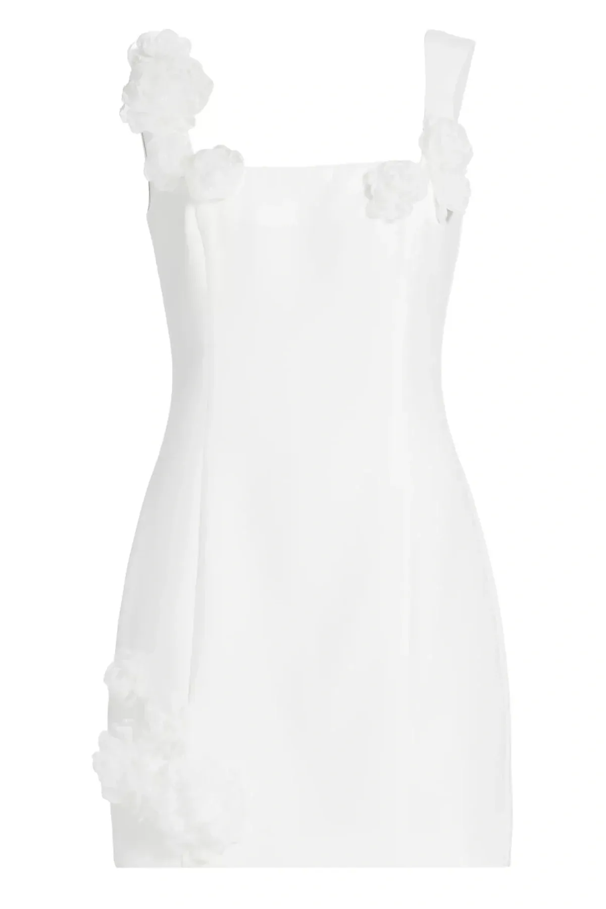 Dilanne Floral  Appliqu Mini Dress in White Gloria Lanvin