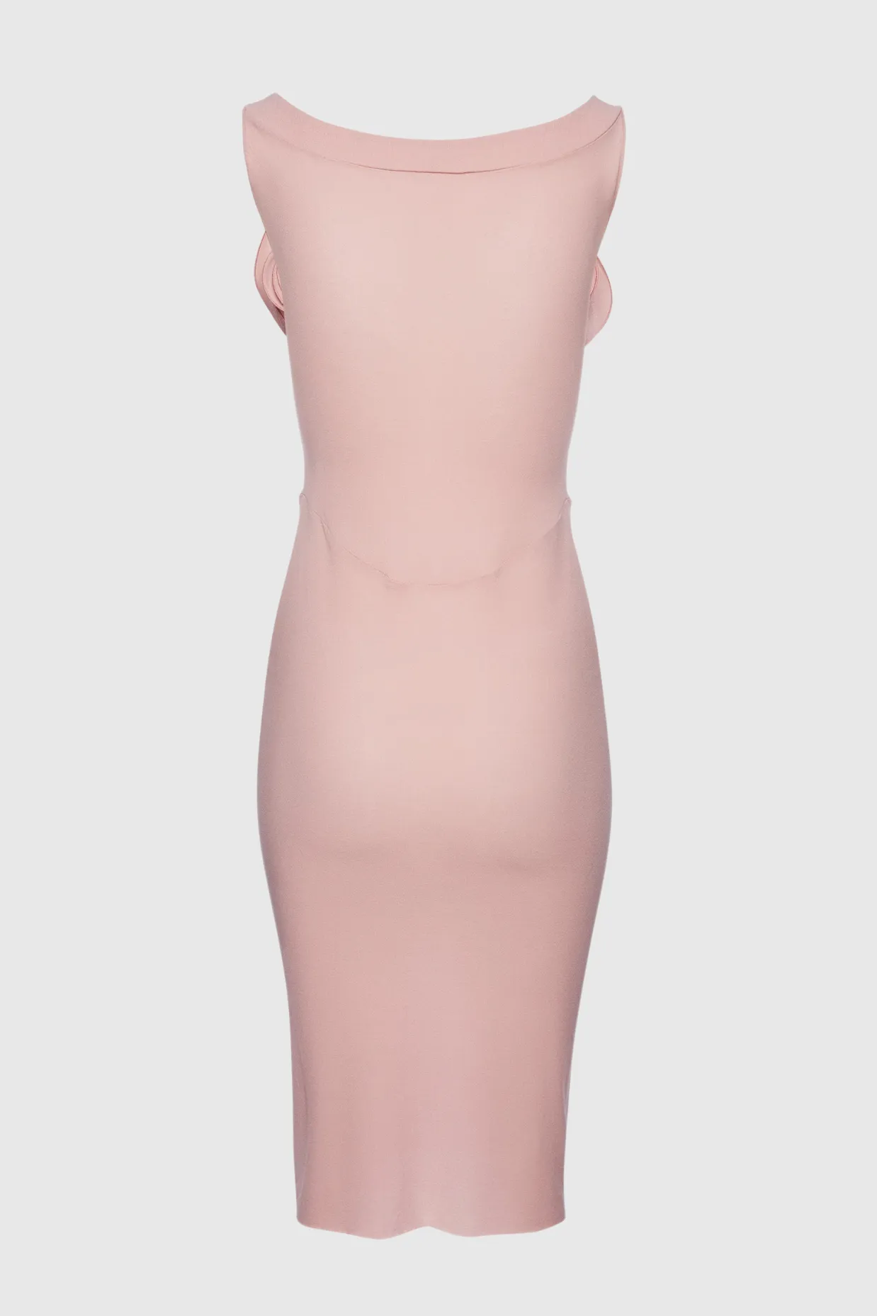Dinella Floral Appliqu Corset Midi Dress in Pink Gloria Lanvin