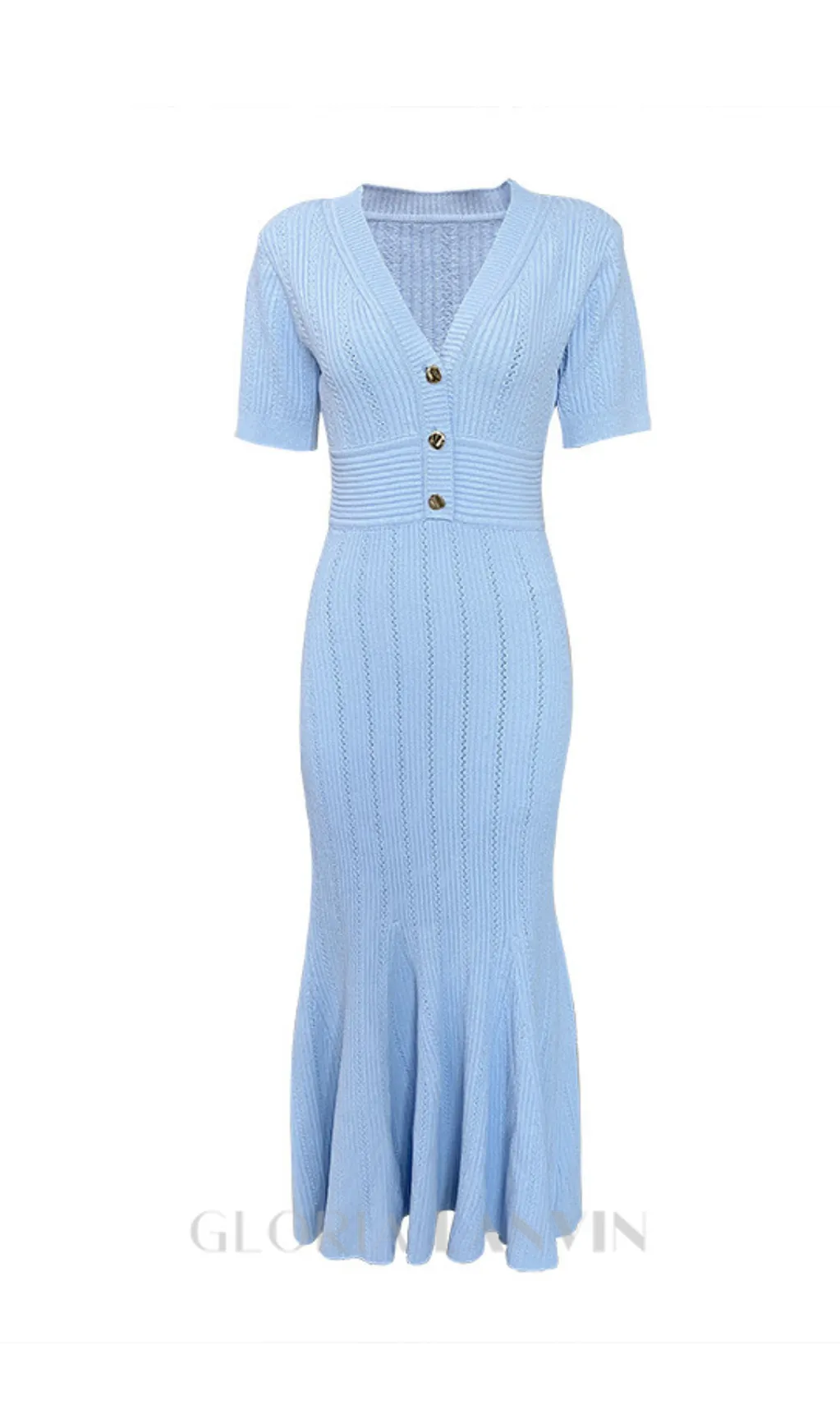 DOLORES POINTELLE MIDI DRESS Gloria Lanvin