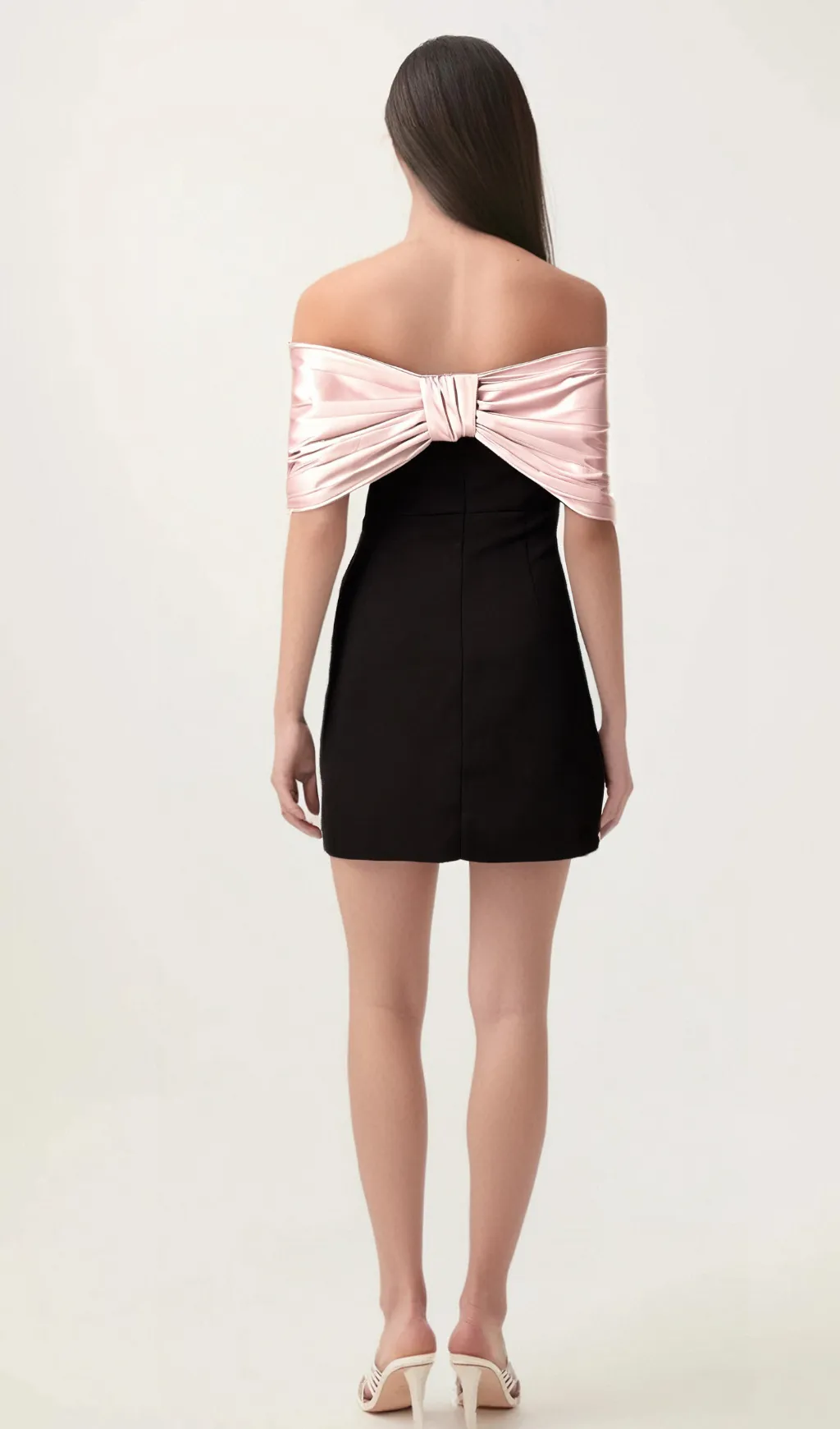 Doria color-blocked bow-embellished mini dress Gloria Lanvin