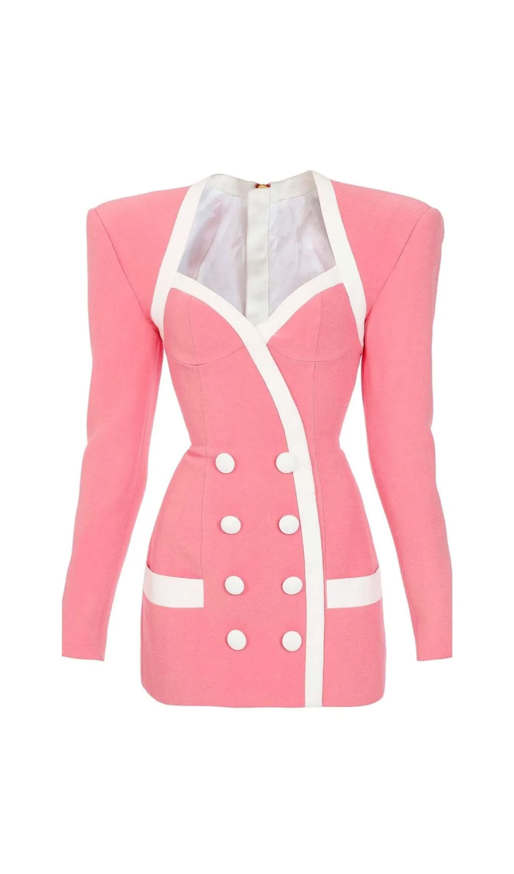 DOUBLE-BREASTED BLAZER DRESS IN PINK Gloria Lanvin