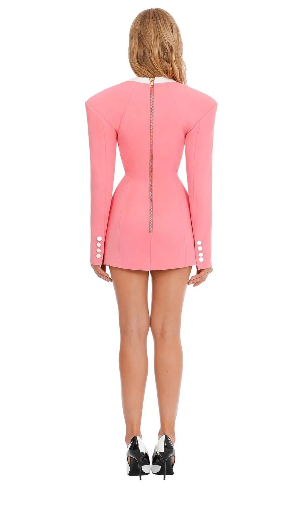 DOUBLE-BREASTED BLAZER DRESS IN PINK Gloria Lanvin