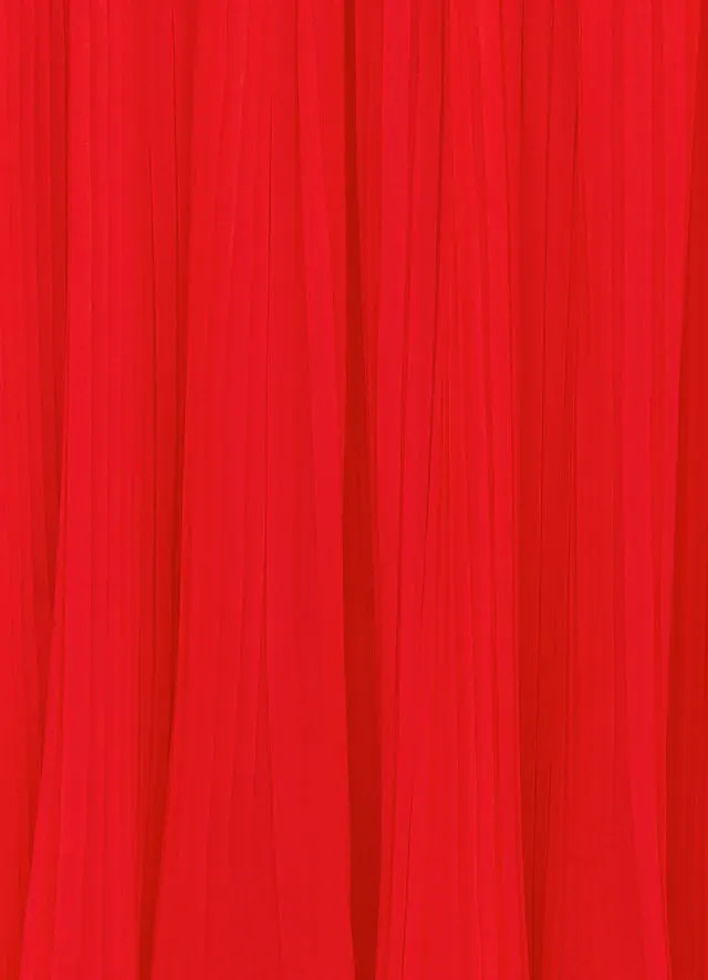 draped floor length dress in scarlet Gloria Lanvin