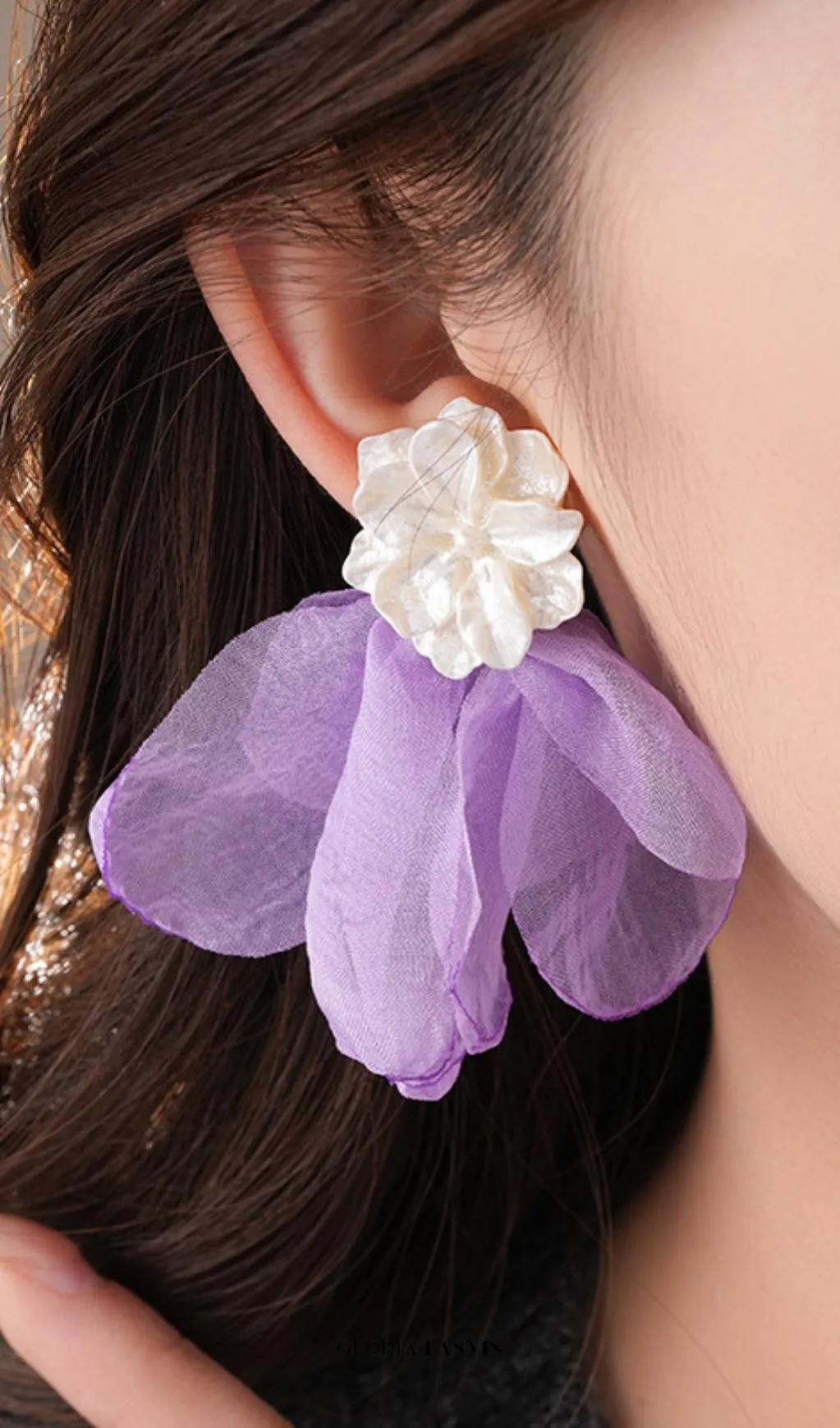 Dreama Flower Earrings Gloria Lanvin