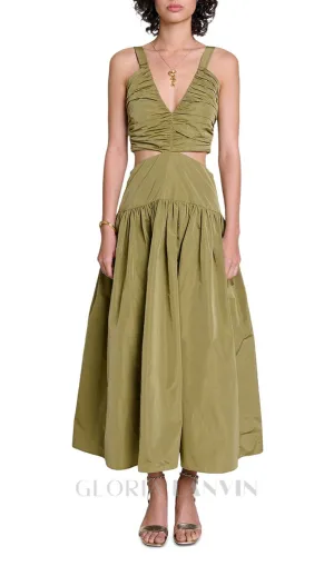 EDWINA RAFETTAS CUT OUT MAXI DRESS Gloria Lanvin