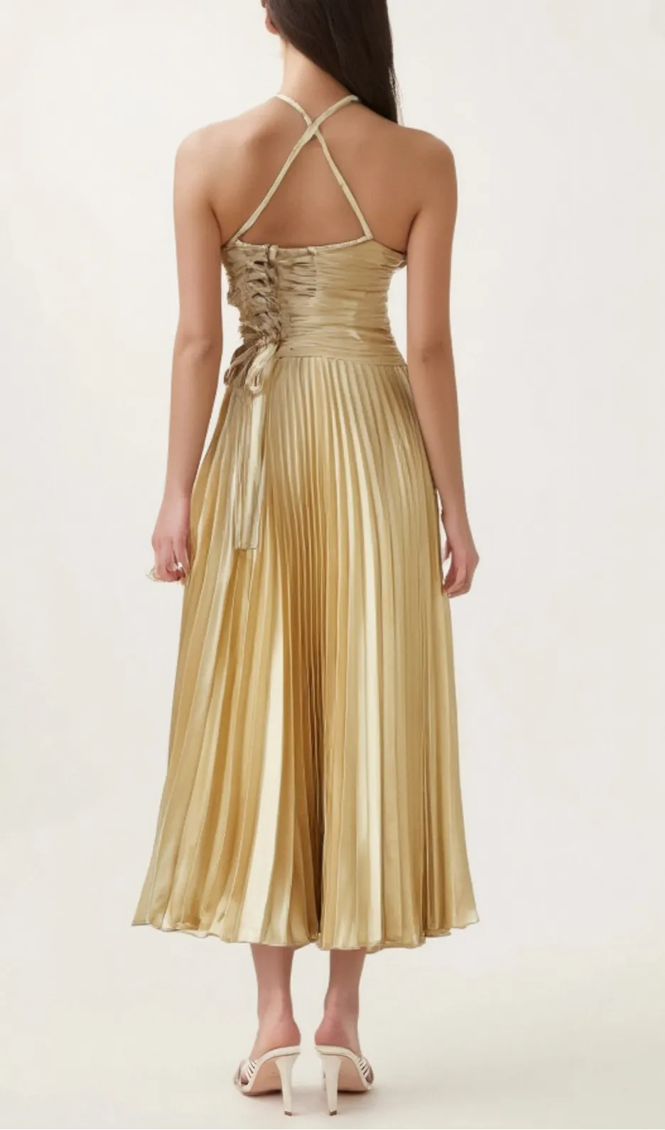 Eline pleated maxi dress Gloria Lanvin