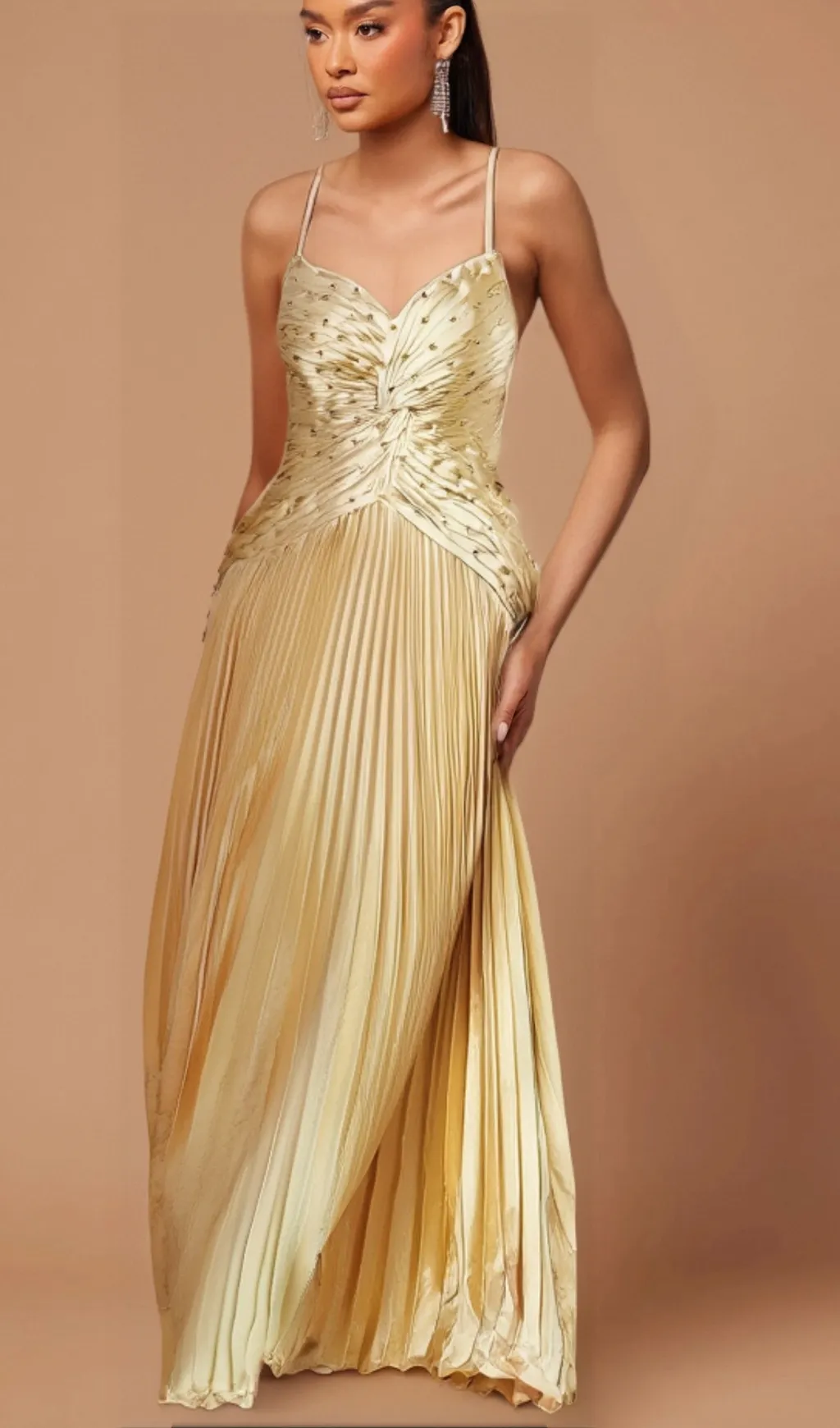 Eline pleated maxi dress Gloria Lanvin