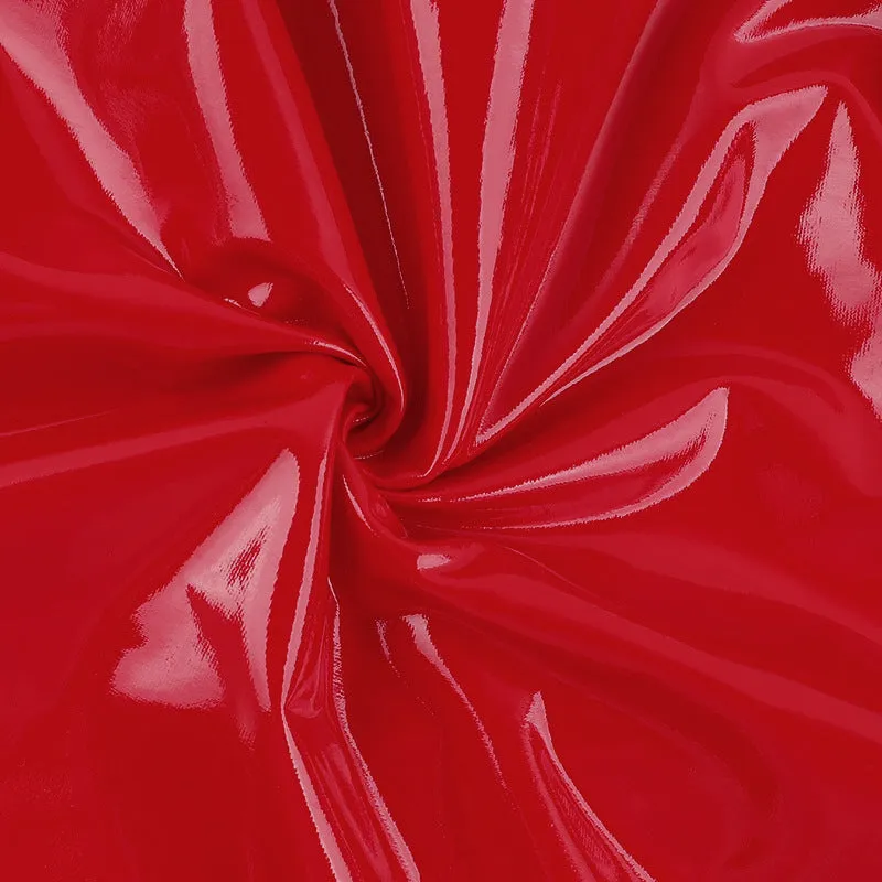 ELLA STRAPLESS HEART EMBELLISHED LEATHER MINI DRESS IN RED Gloria Lanvin