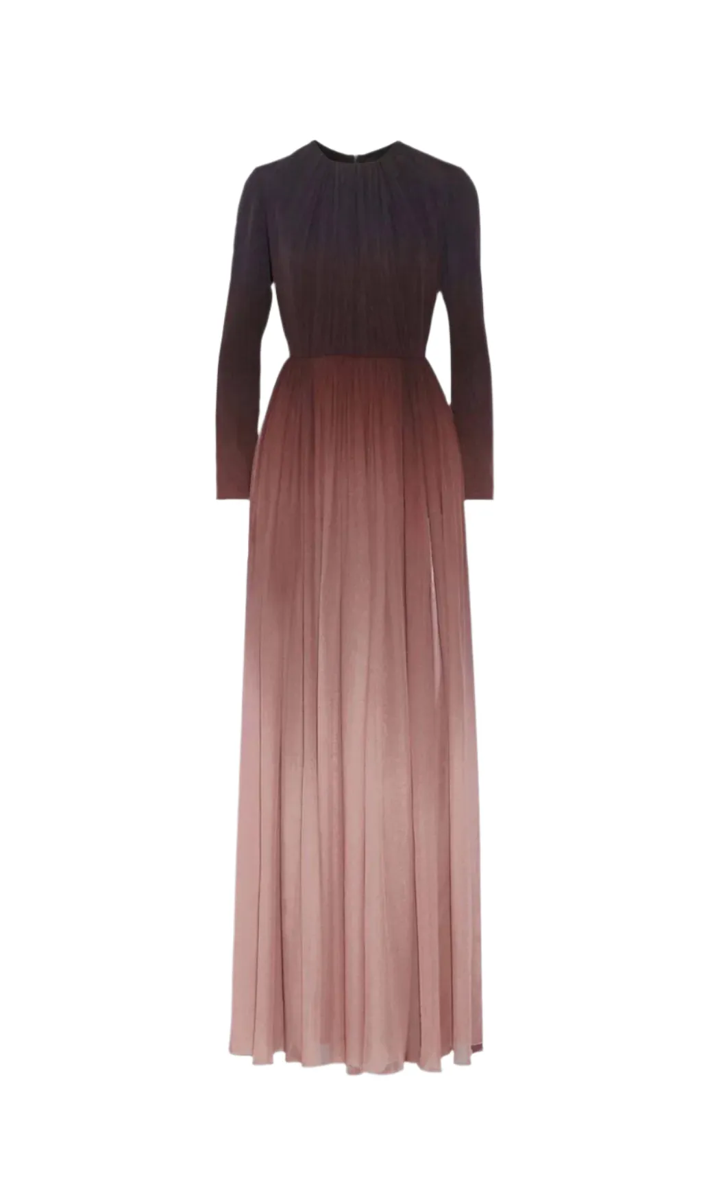 ELLEN GRADIENT COLOR RUNCHED MAXI DRES Gloria Lanvin