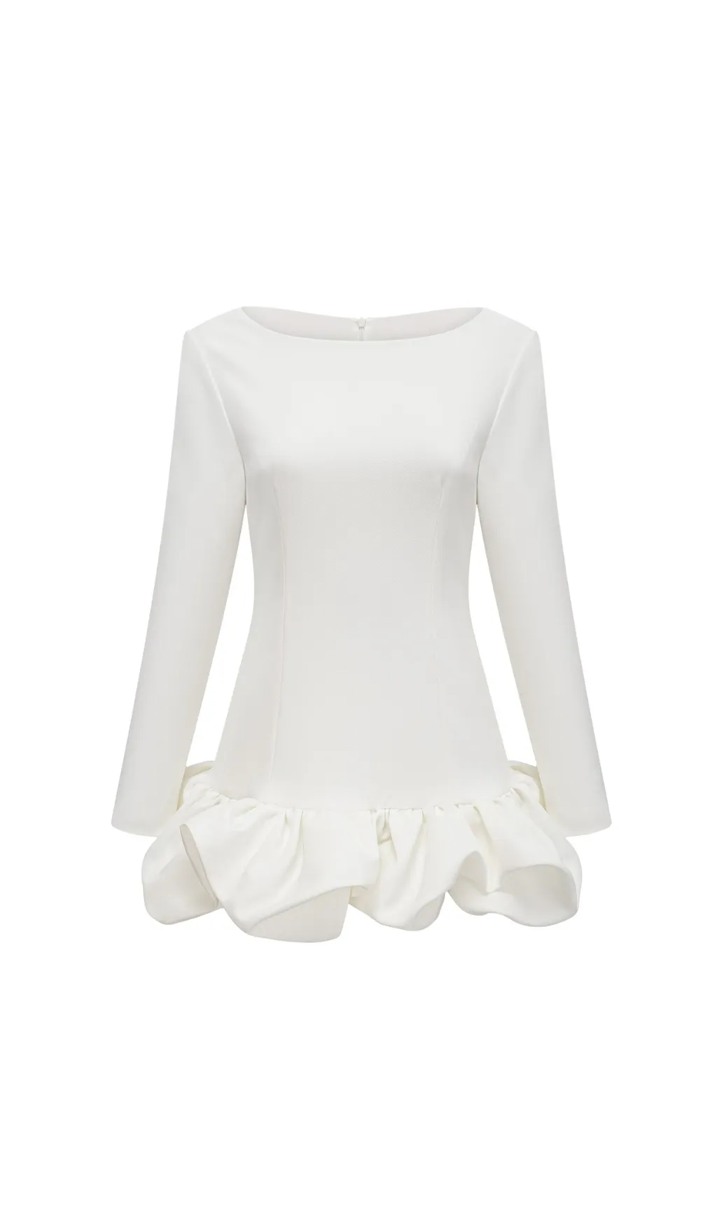Elodie bubble-skirt mini dress in White Gloria Lanvin