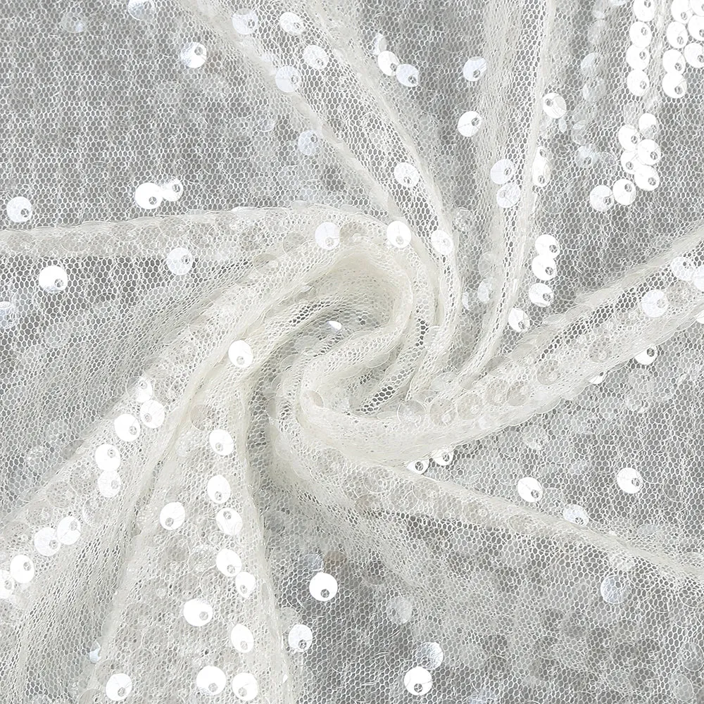 ELSA CRYSTAL EMBELLISHED SEQUIN MAXI DRESS IN WHITE Gloria Lanvin