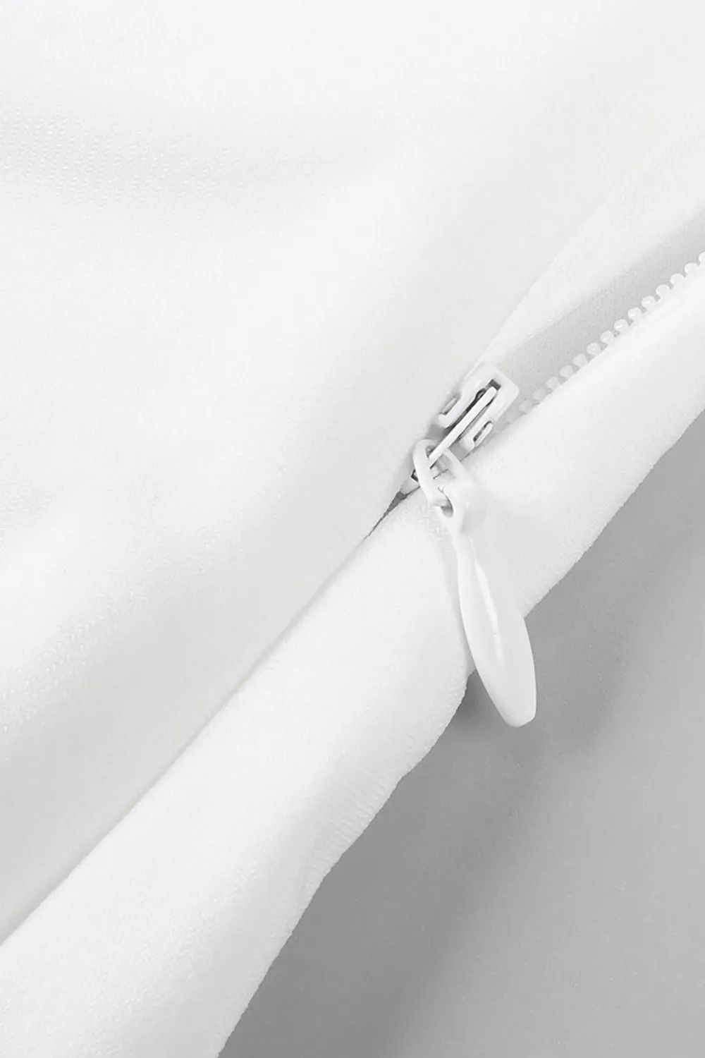 elsa V Neck Flower Ruched maxi Dress in white Gloria Lanvin