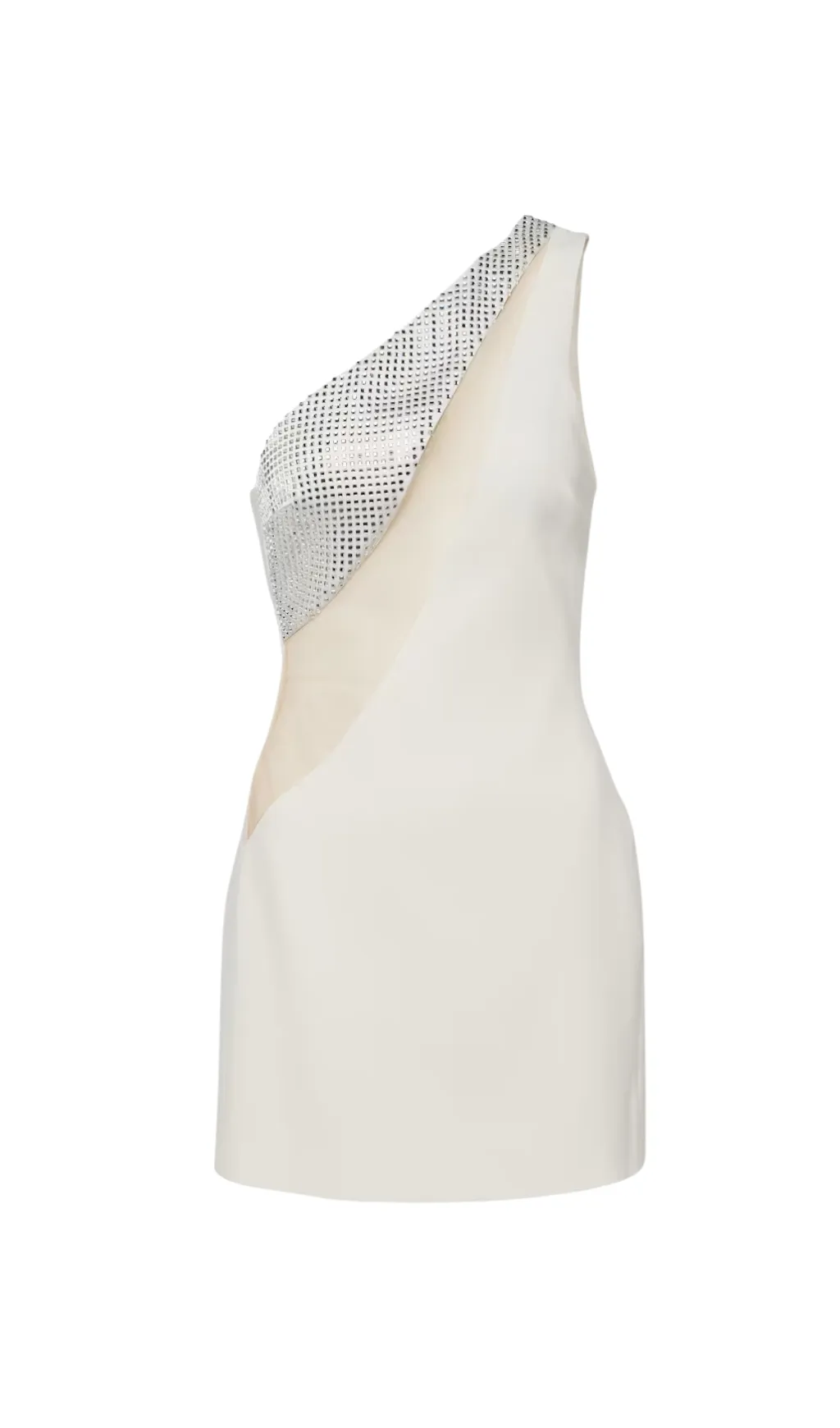 EMBELLISHED ONE-SHOULDER MINI DRESS Gloria Lanvin