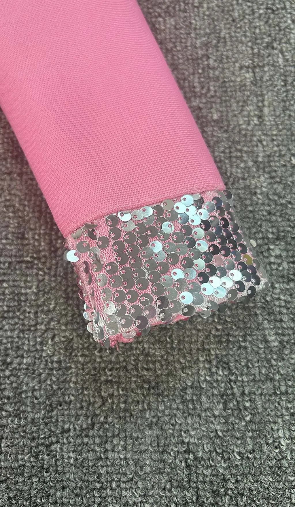 EMBELLISHEDRUCHED MINI DRESS IN PINK Gloria Lanvin