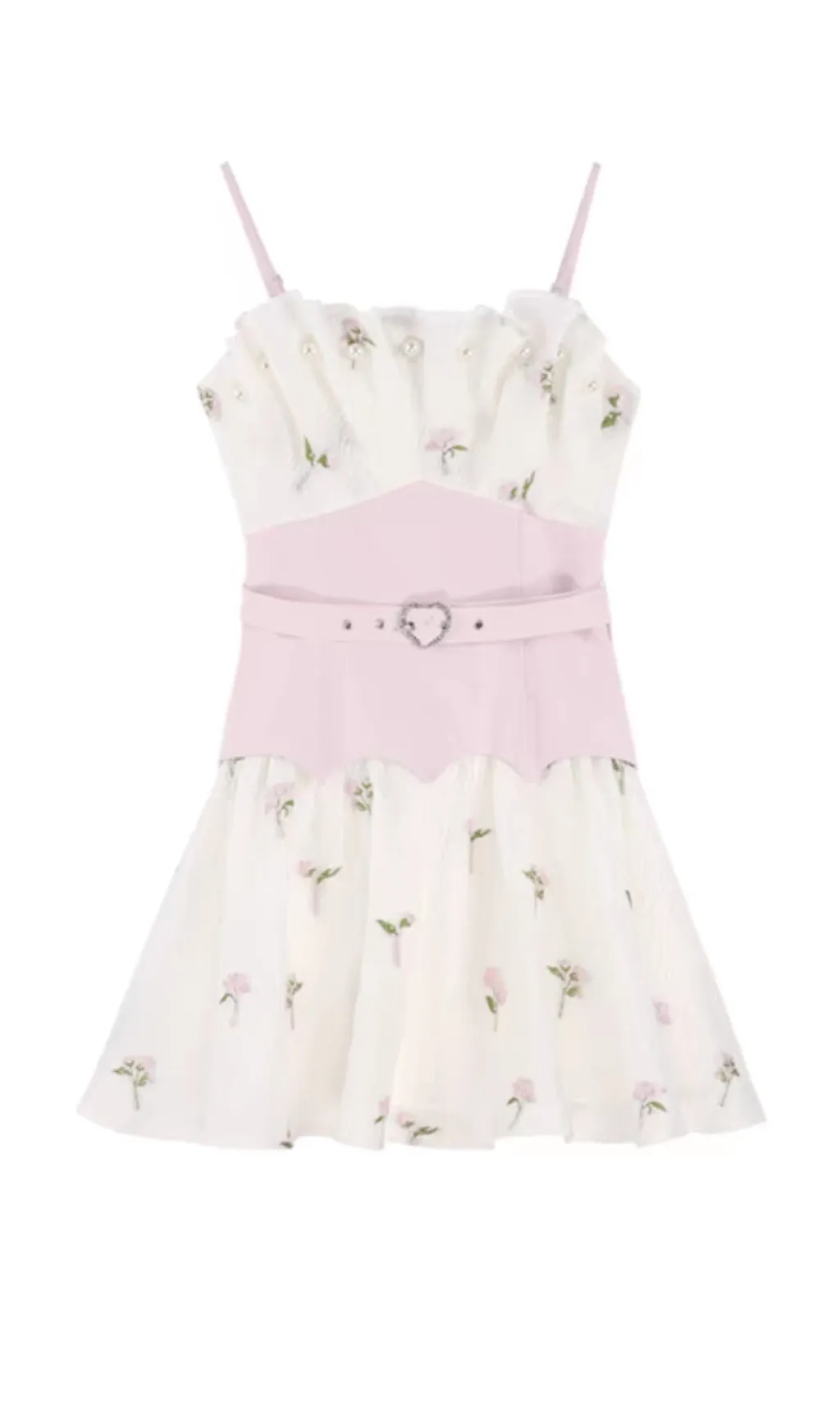 EMBROIDERED JACQUARD MINI DRESS IN WHITE Gloria Lanvin