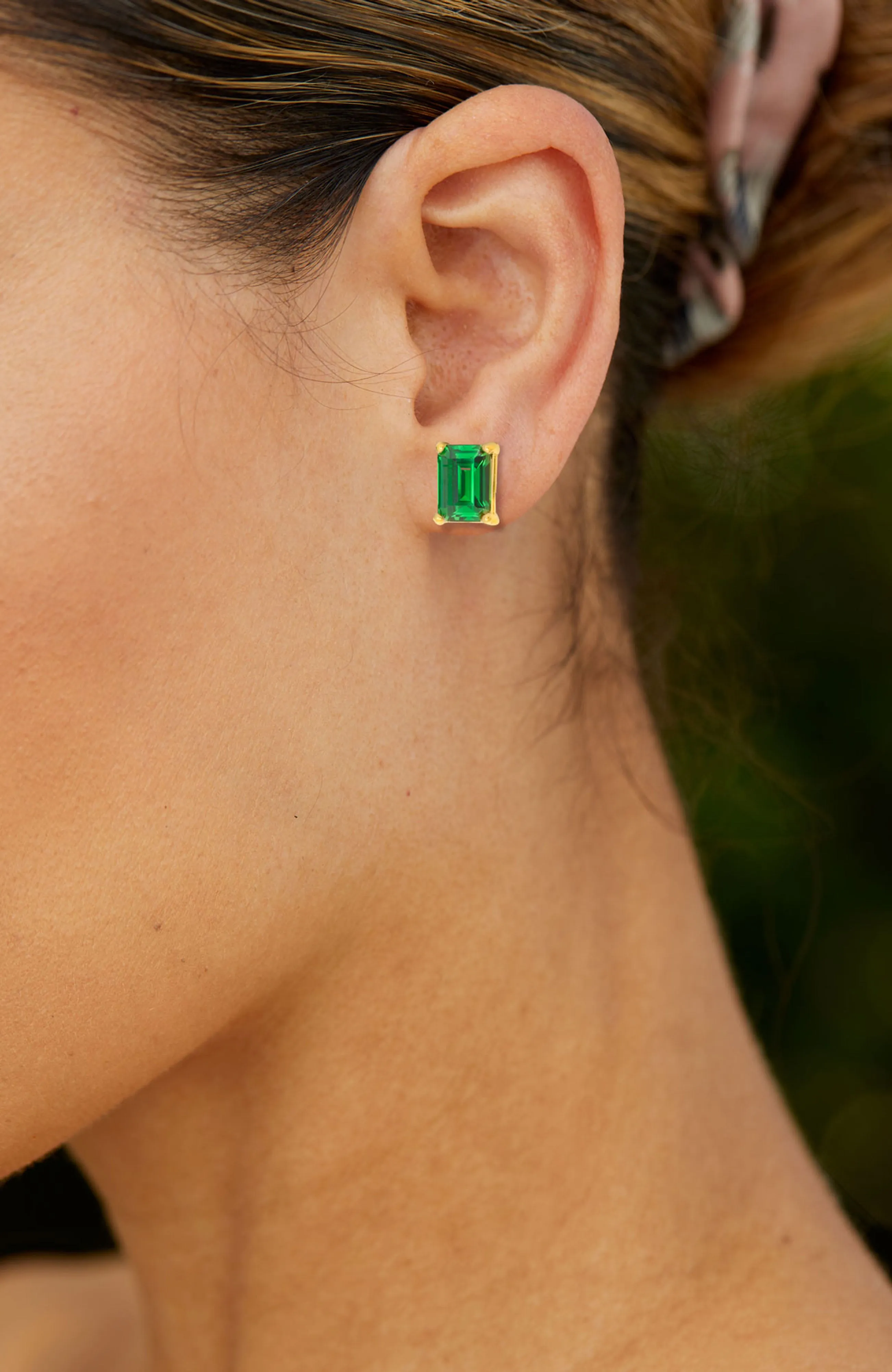 Emerald Cut Earrings