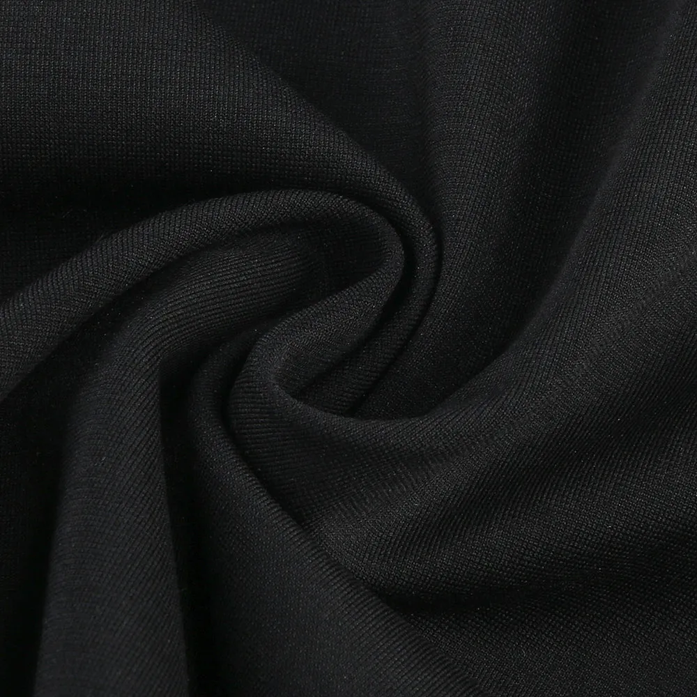 EVELYN CRYSTAL CHAIN DETAIL STRAPLESS BLACK JUMPSUIT Gloria Lanvin