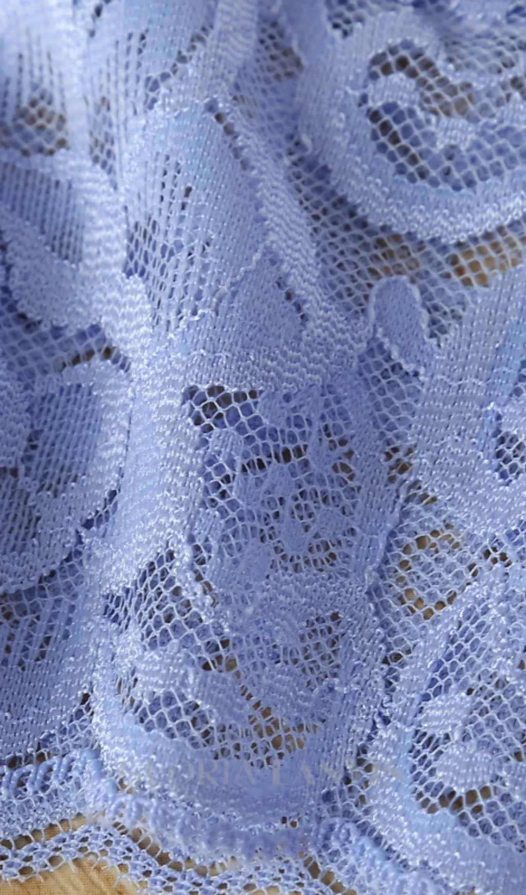EVELYN CUT OUT LACE LAYERING MIDI DRESS IN BLUE Gloria Lanvin