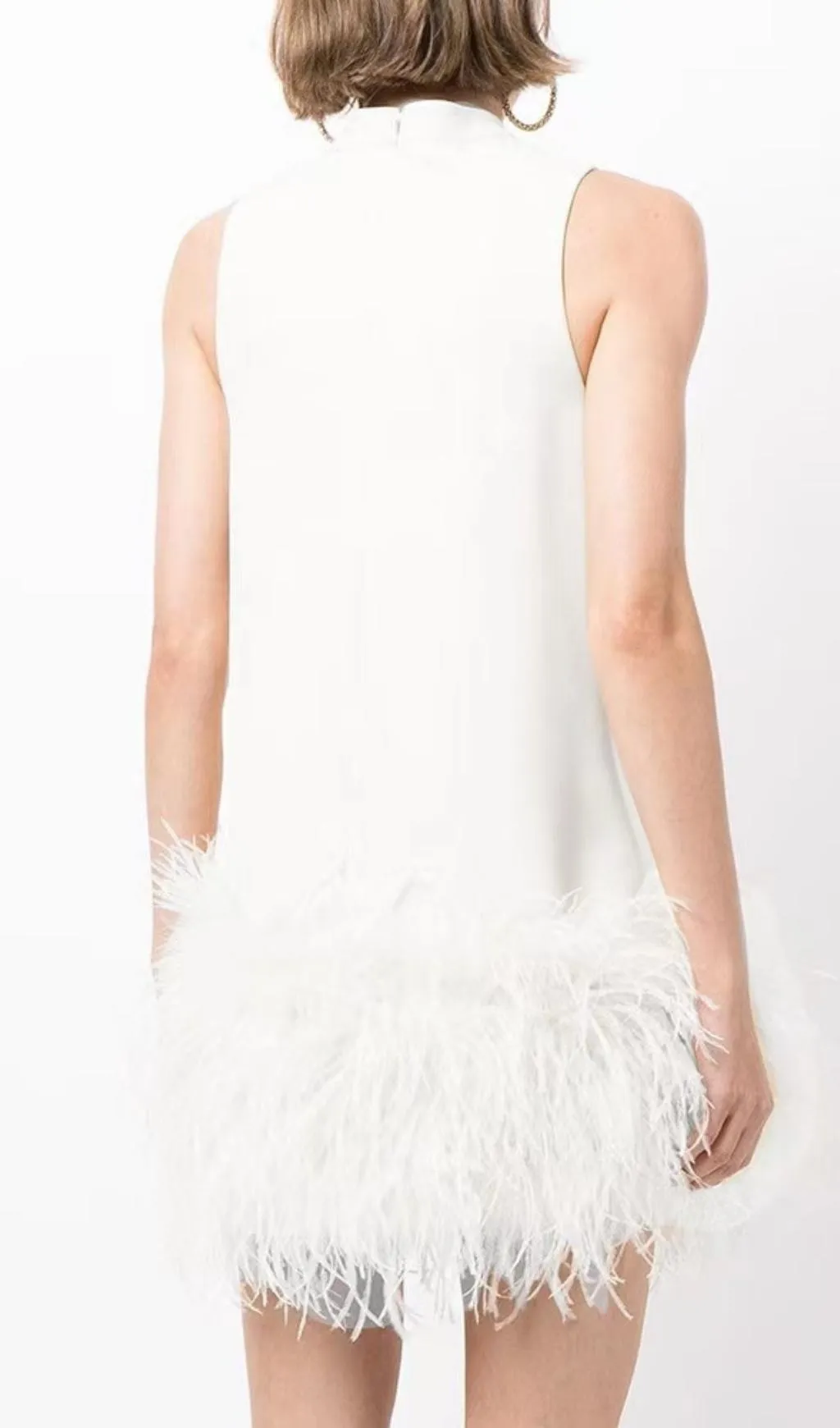 FEATHER MINI DRESS Gloria Lanvin