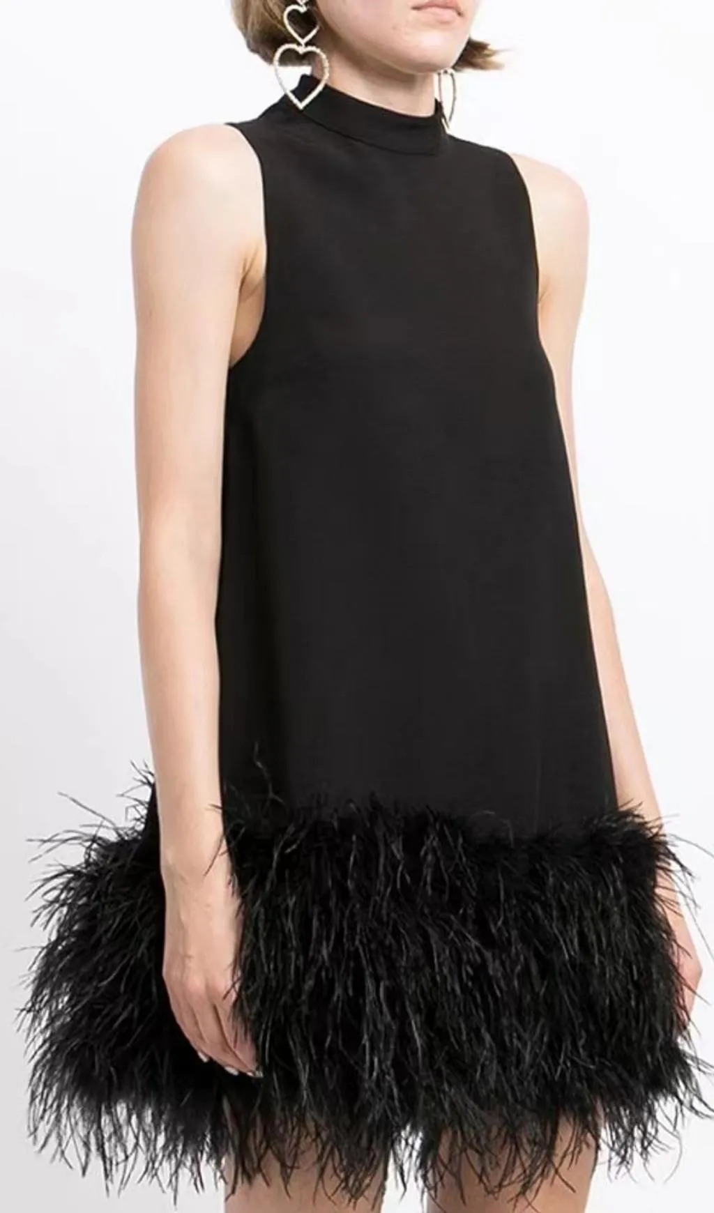 FEATHER MINI DRESS Gloria Lanvin