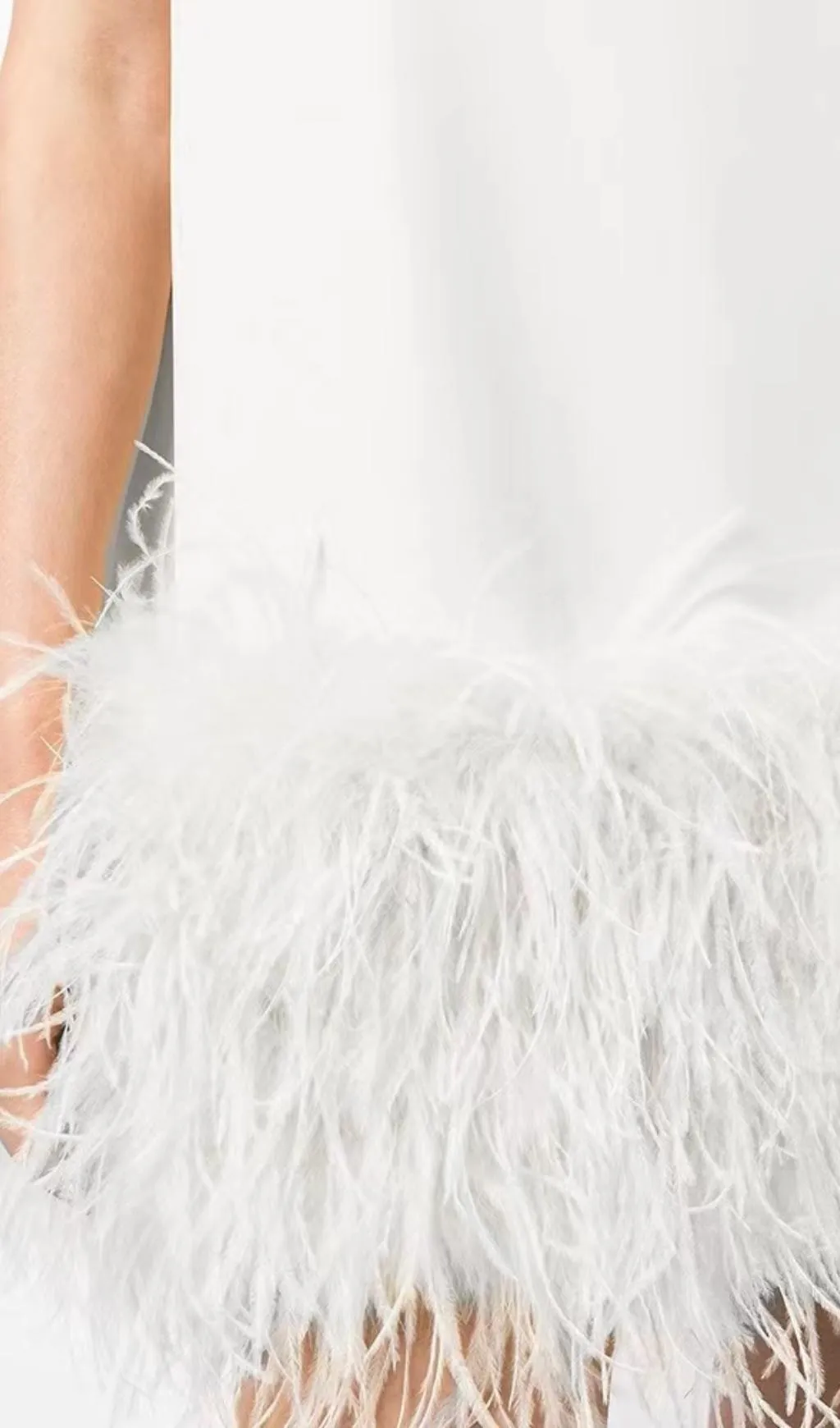 FEATHER MINI DRESS Gloria Lanvin