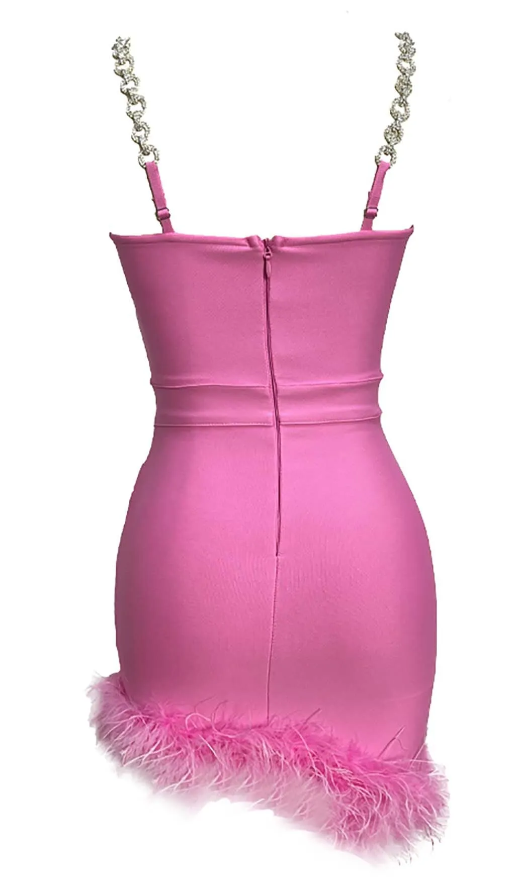FEATHER STRAPPY MINI DRESS Gloria Lanvin