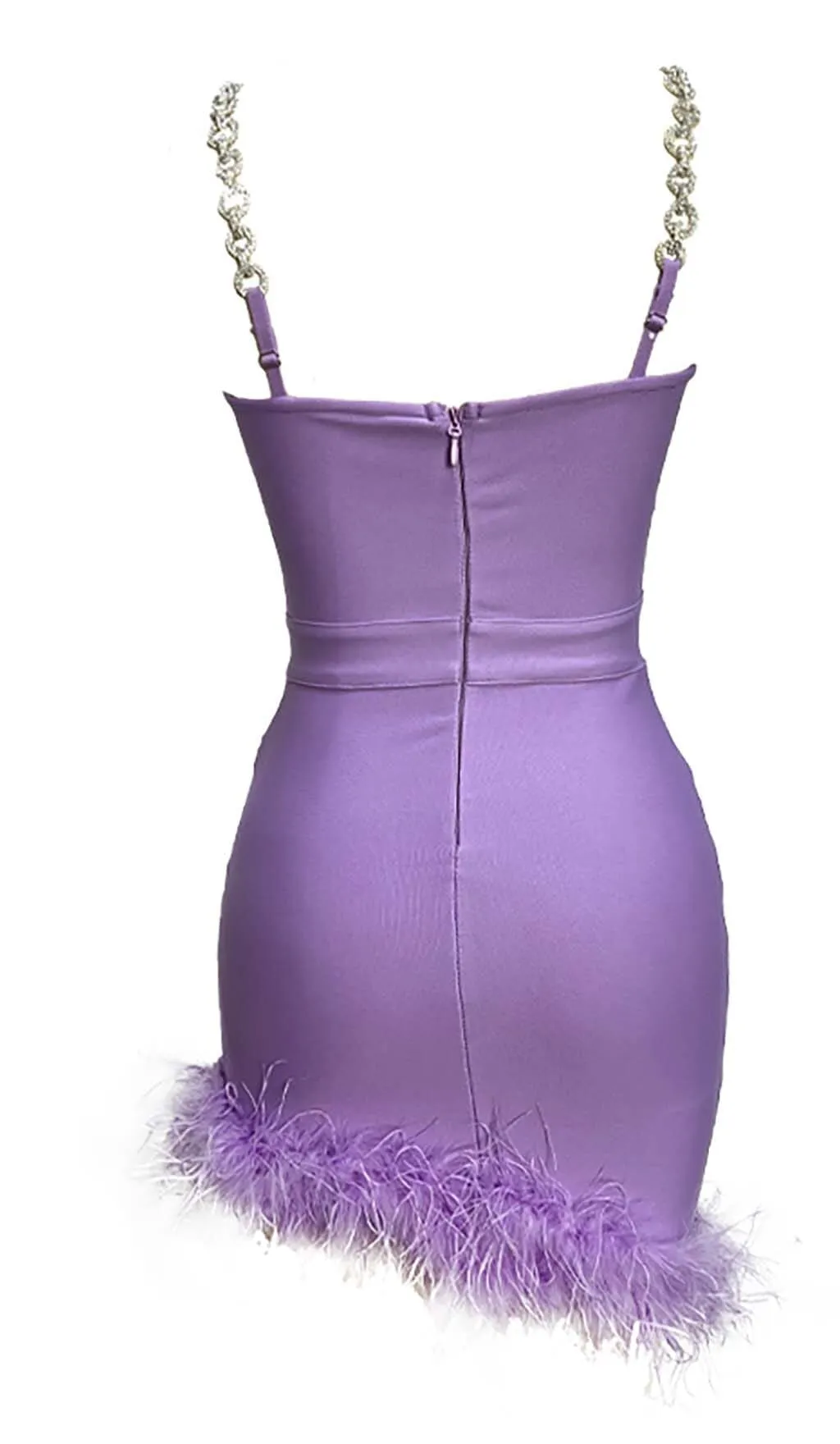 FEATHER STRAPPY MINI DRESS Gloria Lanvin