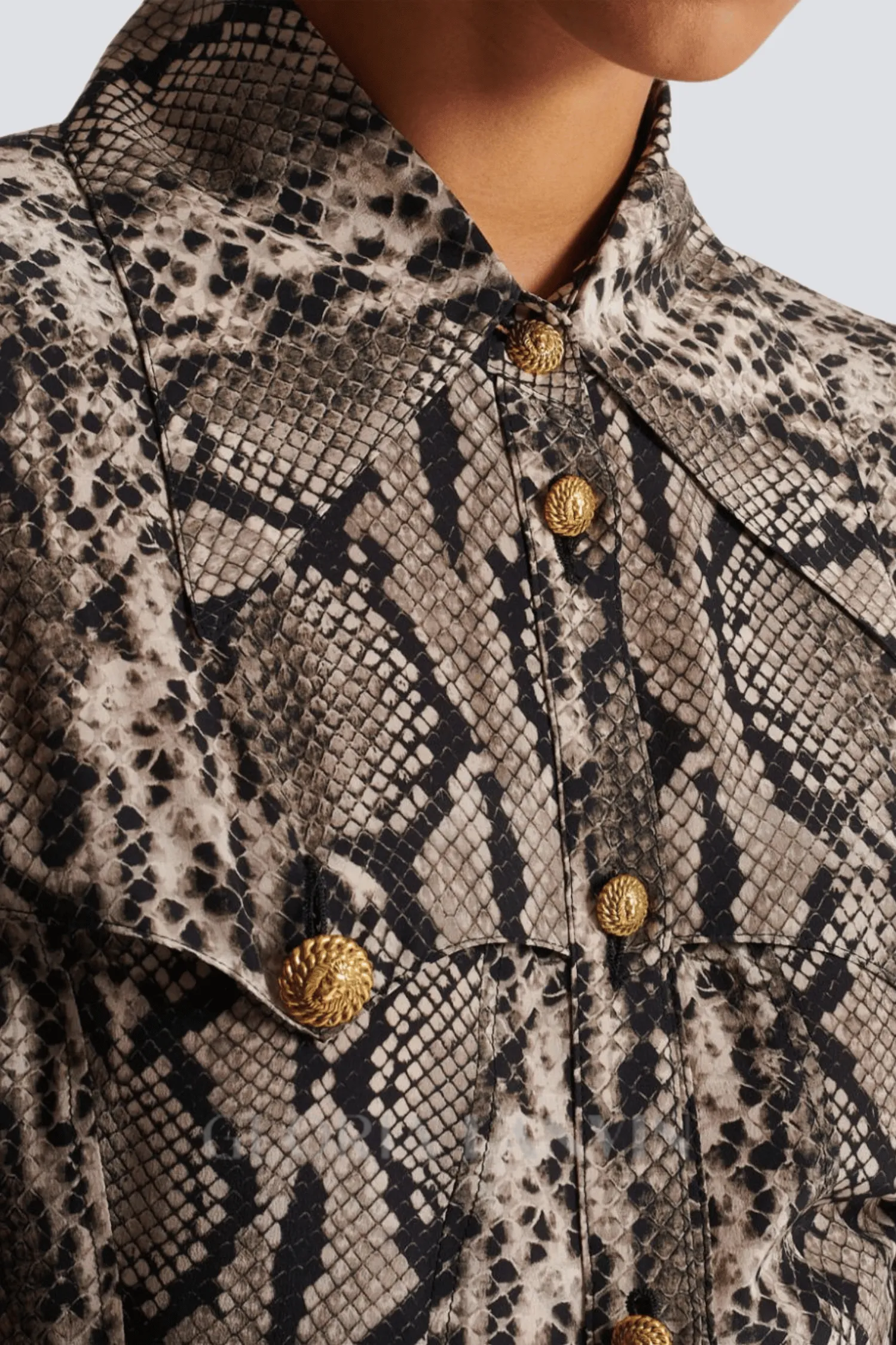 Filis Snake Print Maxi Shirt Dress Gloria Lanvin