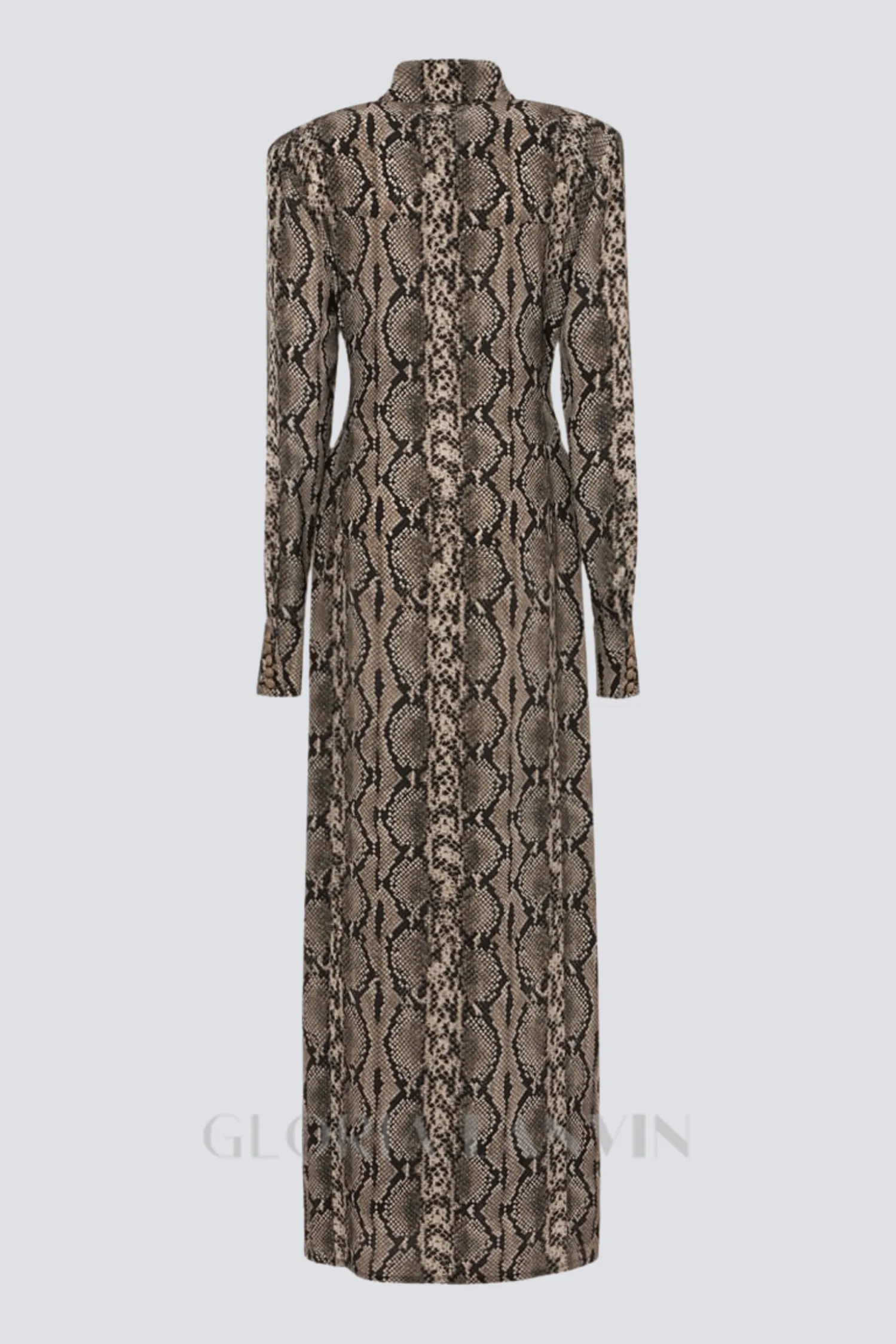 Filis Snake Print Maxi Shirt Dress Gloria Lanvin