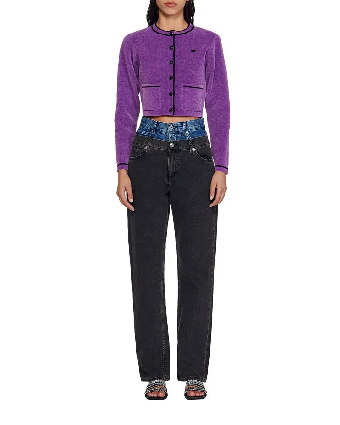 FIRSTY CROPPED CARDIGAN SWEATER Gloria Lanvin