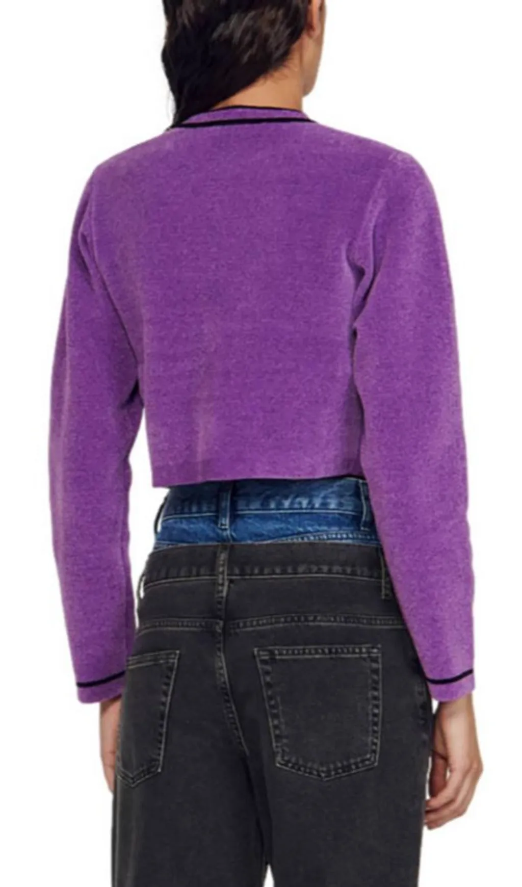 FIRSTY CROPPED CARDIGAN SWEATER Gloria Lanvin