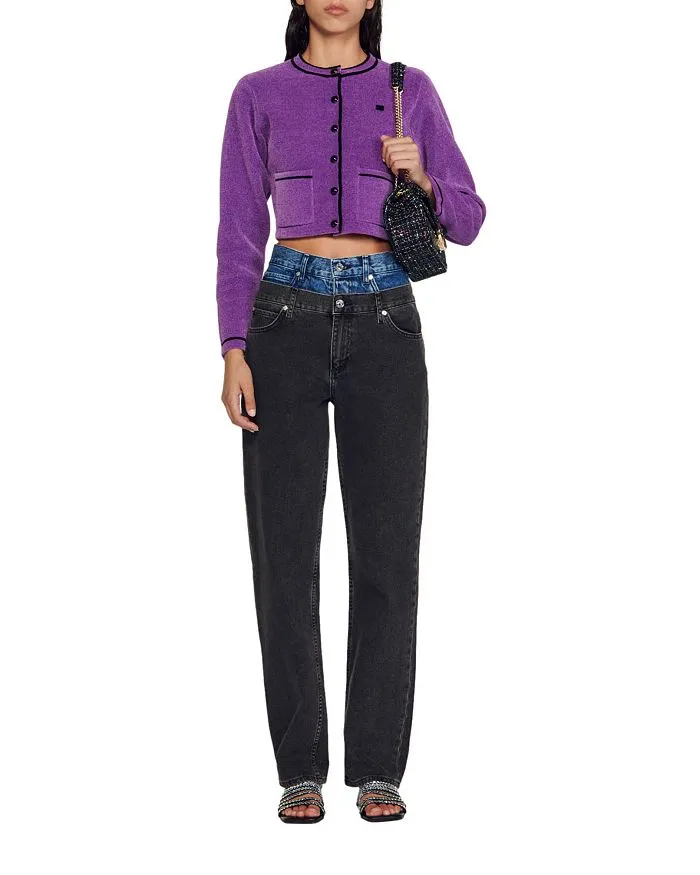 FIRSTY CROPPED CARDIGAN SWEATER Gloria Lanvin
