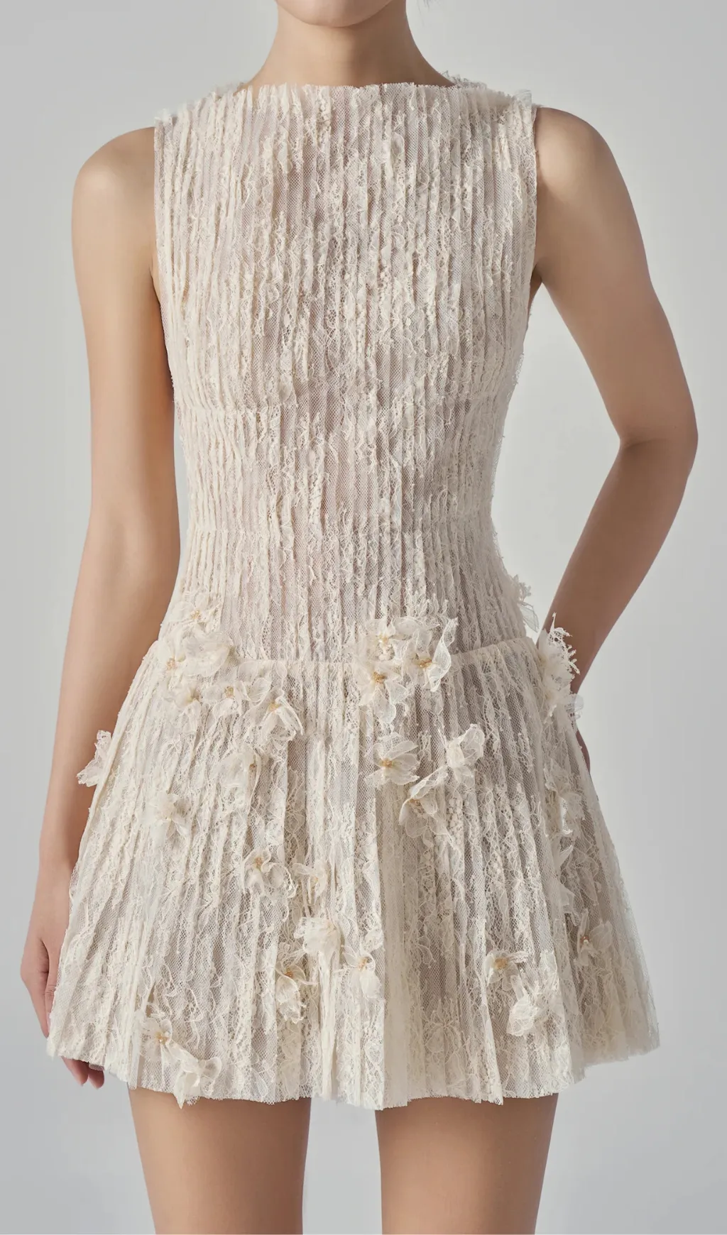 Flavia Floral Lace Mini Dress Gloria Lanvin