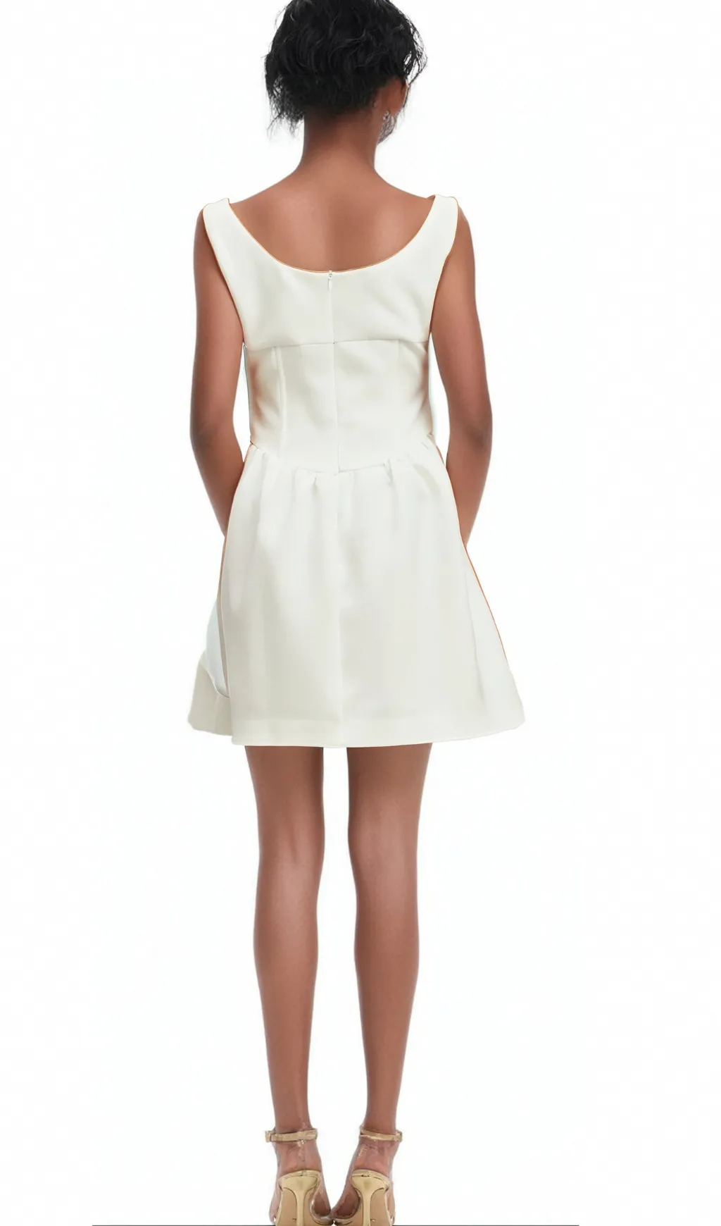 Flavia white crystal-embellished mini dress Gloria Lanvin