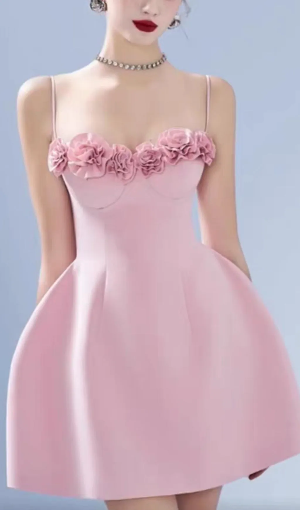 FLORAL BUST STRAP MINI DRESS Gloria Lanvin